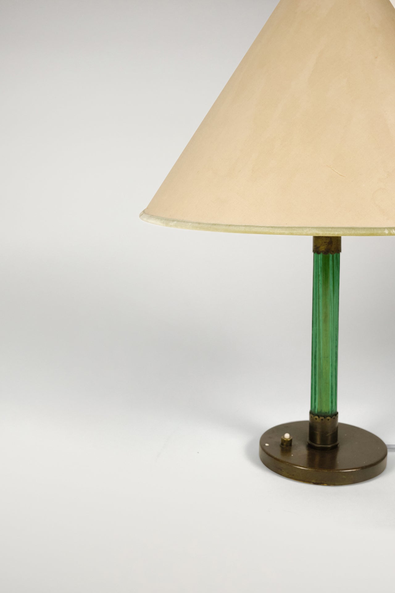 Green Danish Table Lamp