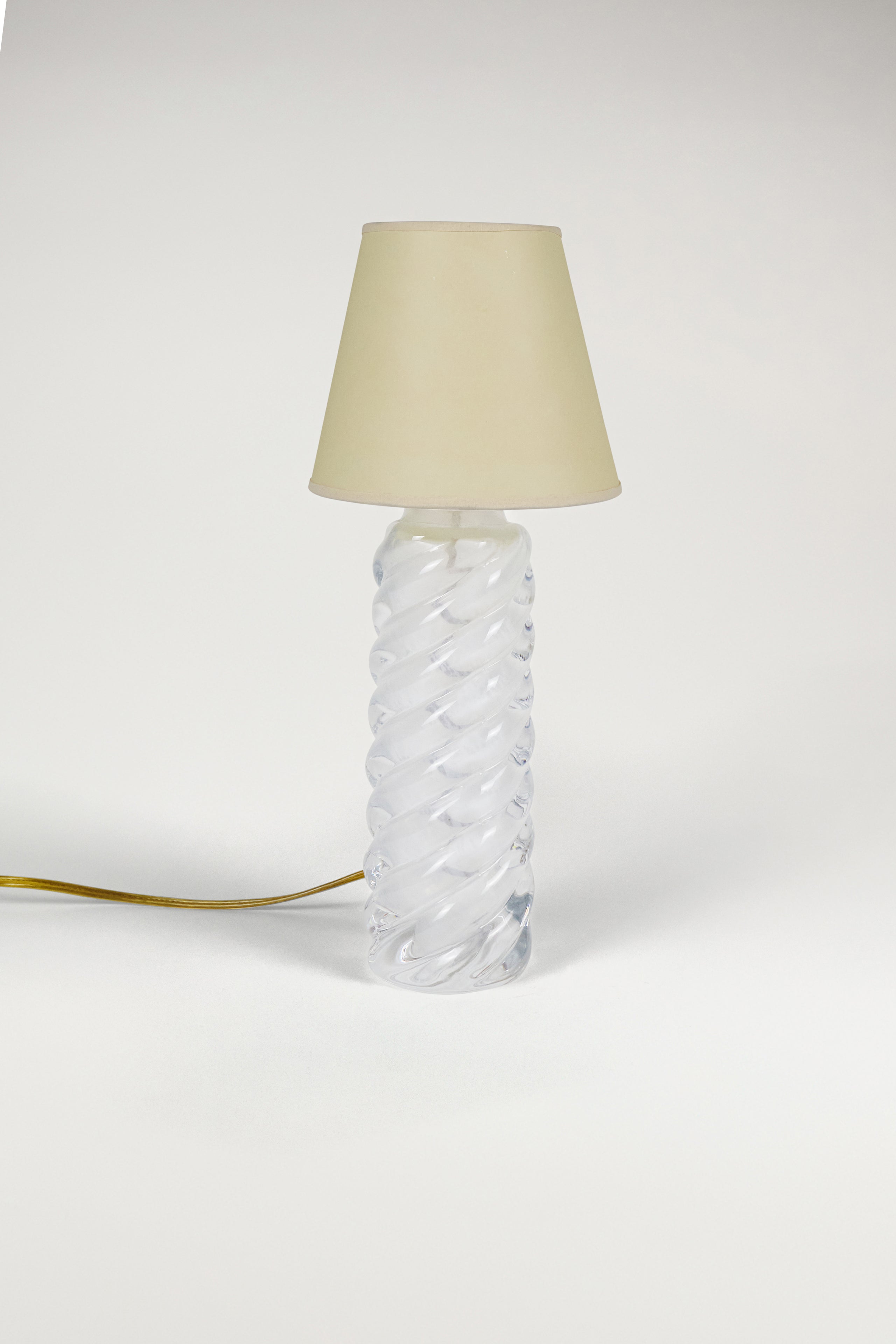 Monica Bratt Twisted Glass Table Lamps
