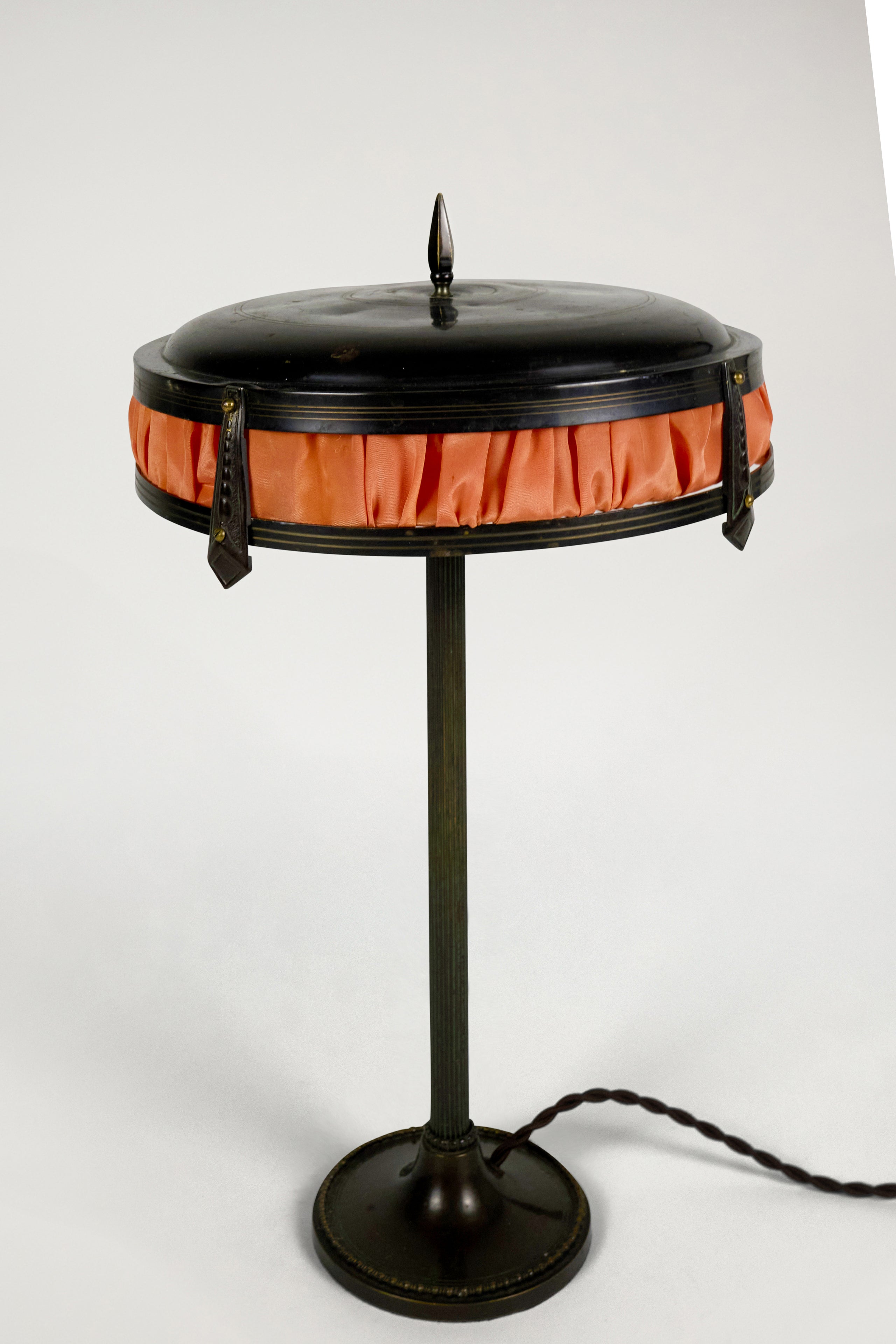 Textiled Brass Table Lamp