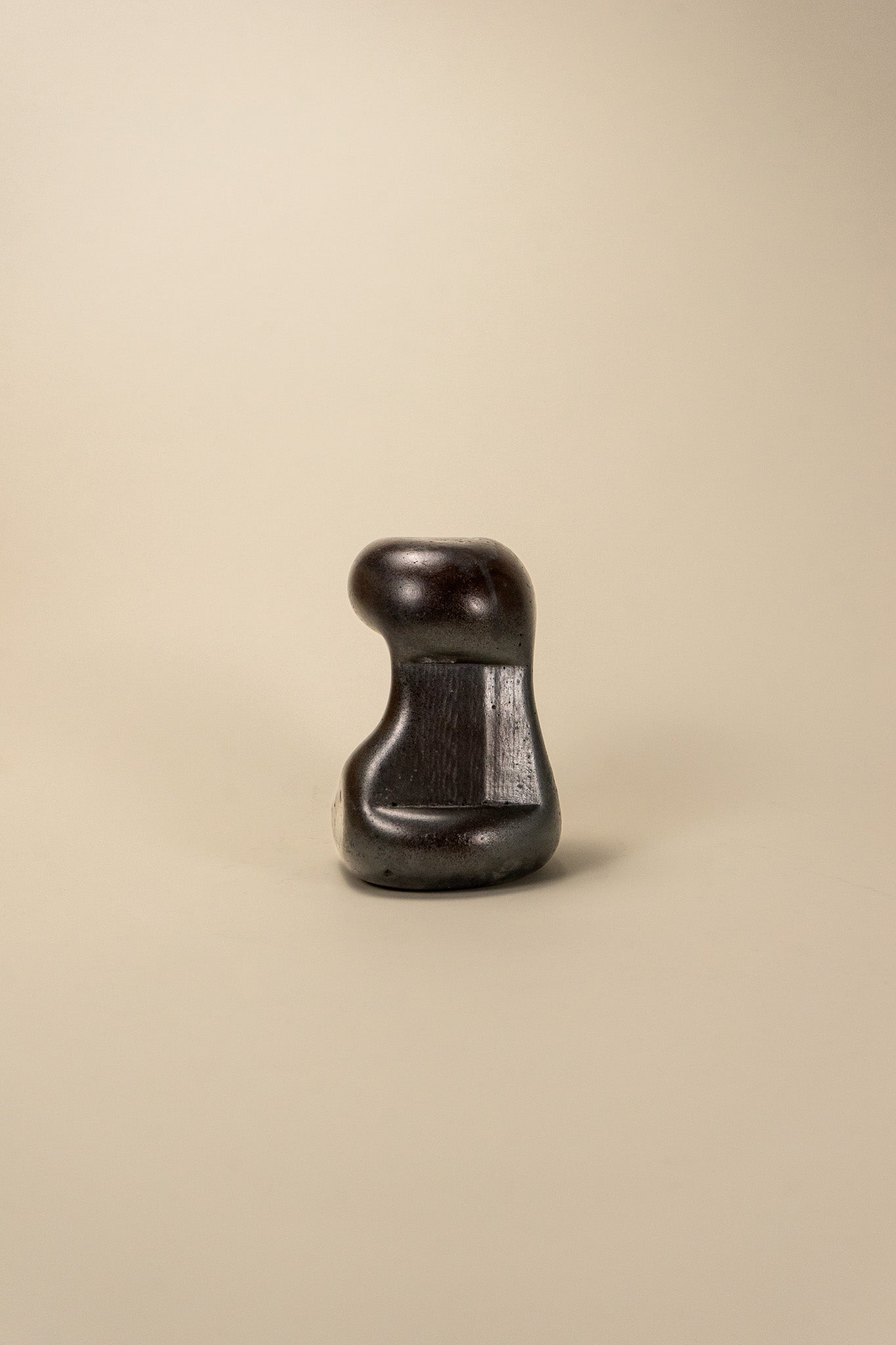 Brutalist Patinated Ceramic Sculpture