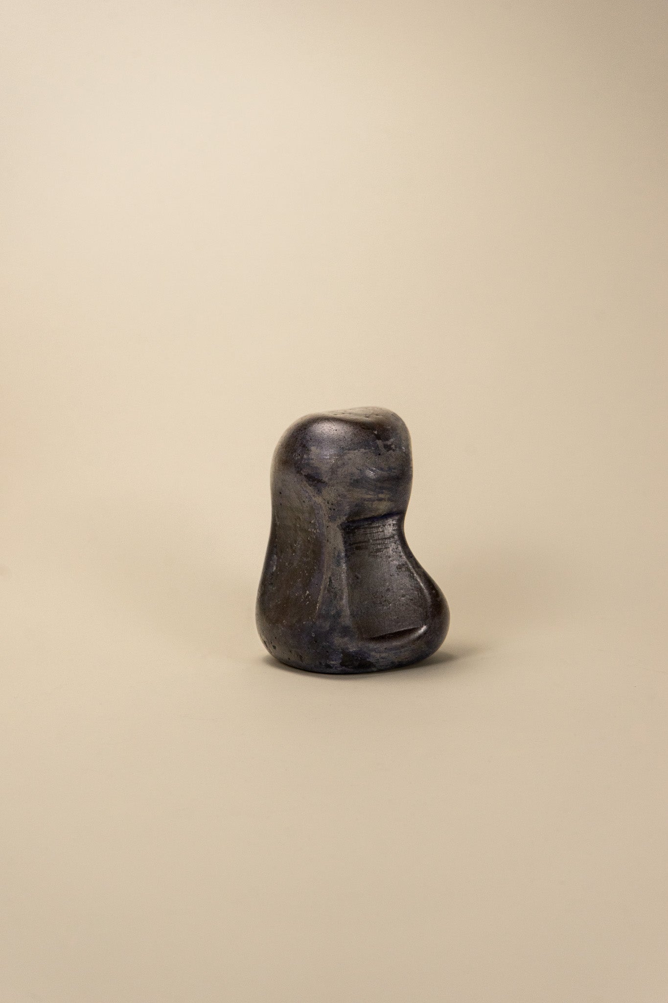 Brutalist Patinated Ceramic Sculpture