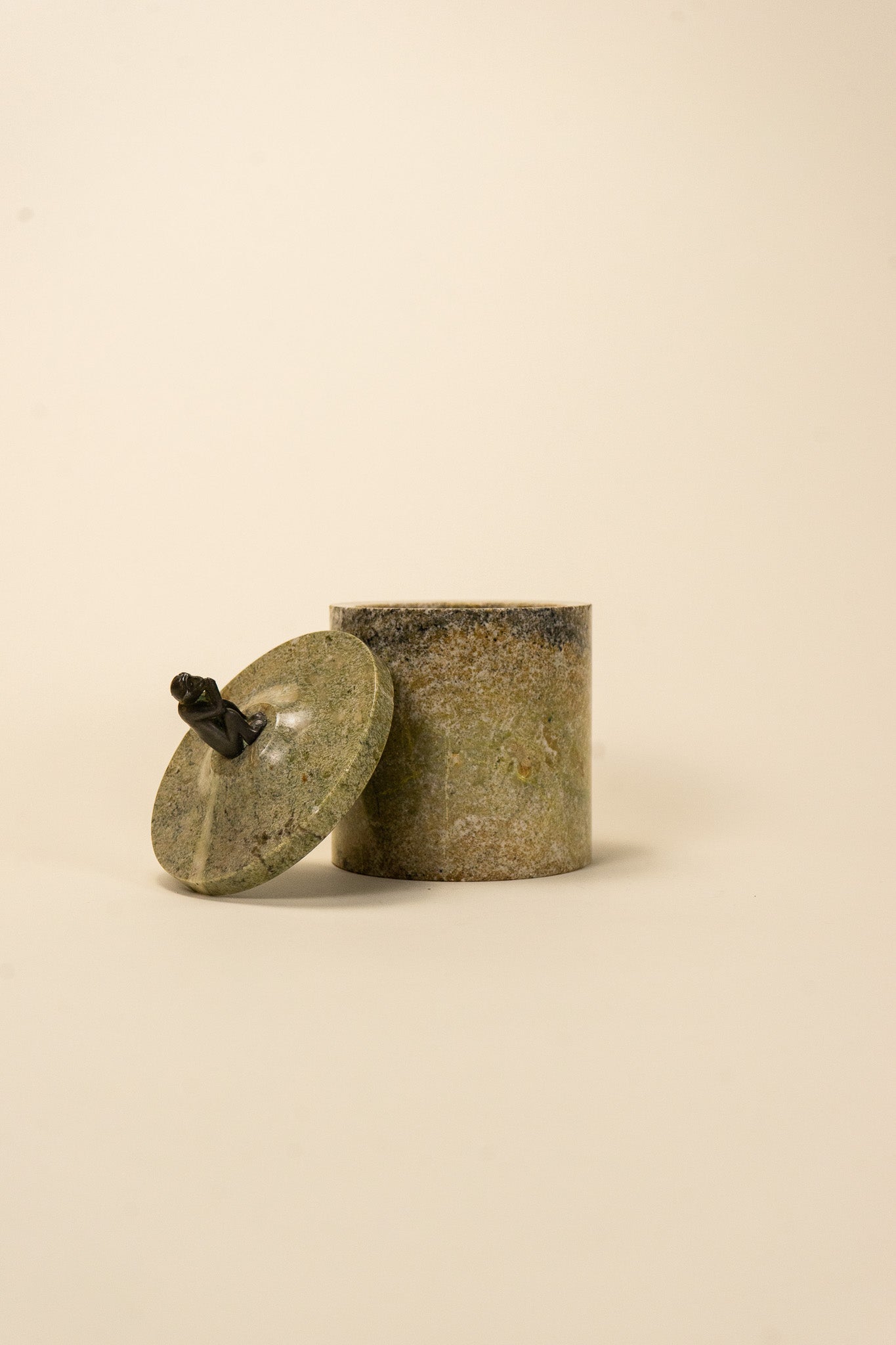 Marble Monkey Tobacco Jar