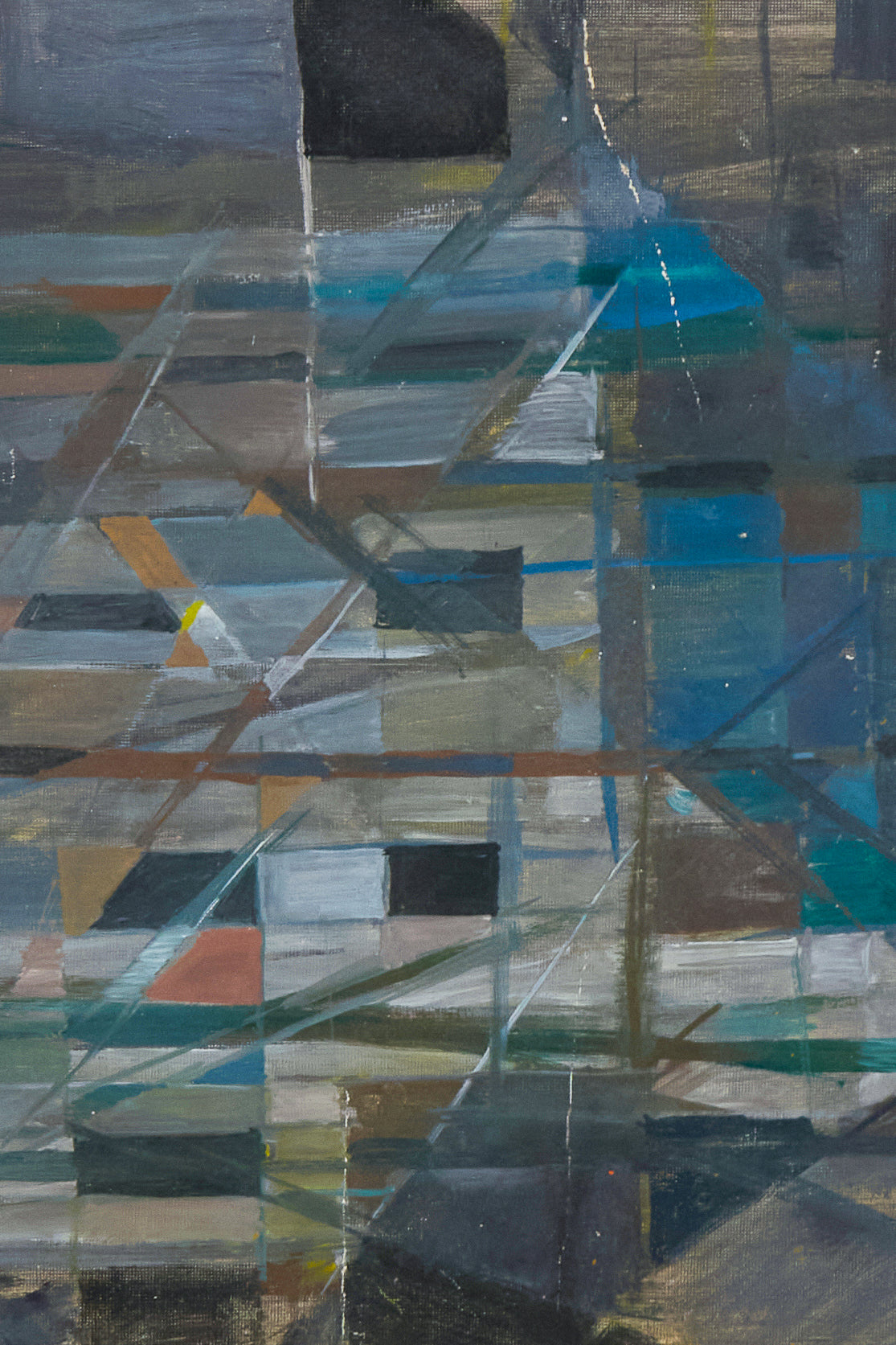 Cubist Painting on Canvas, 1950