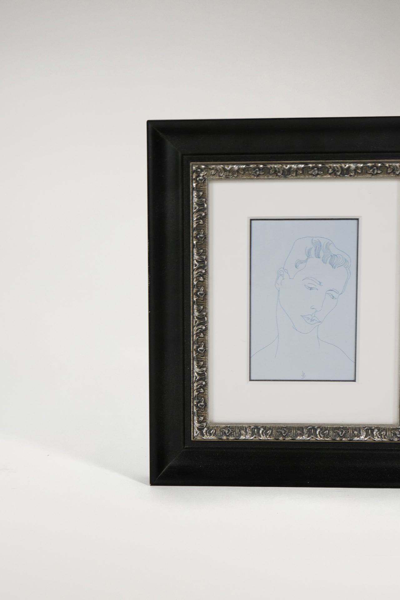 Male Figure Printed Postcard by Andy Warhol