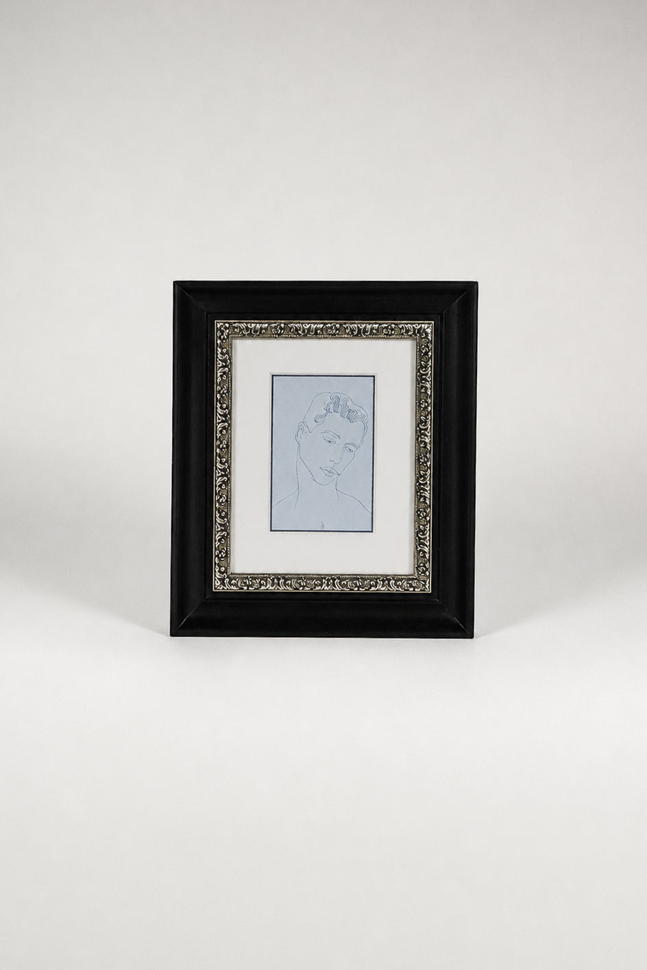 Male Figure Printed Postcard by Andy Warhol
