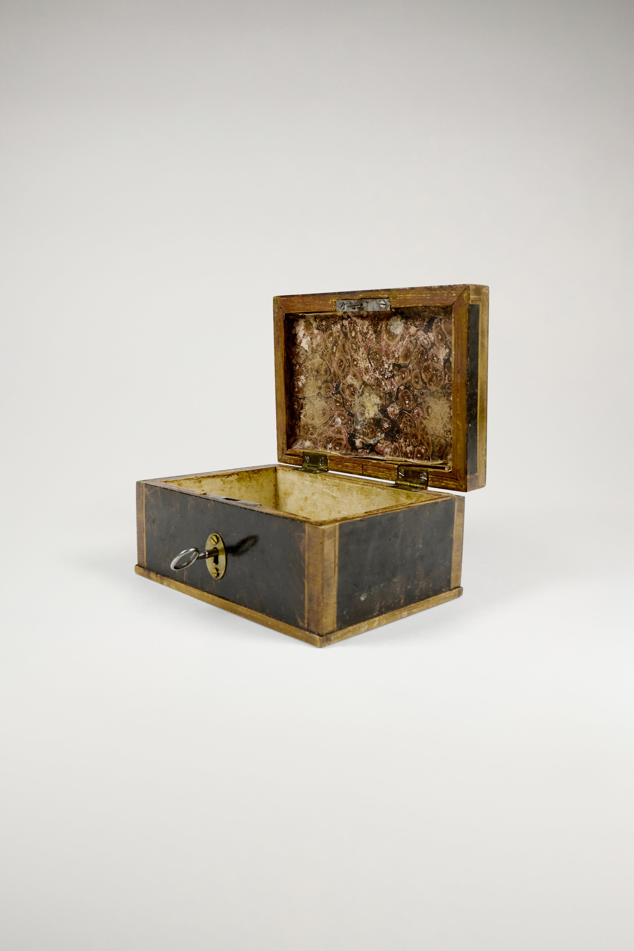 Vintage 1800s Locked Box