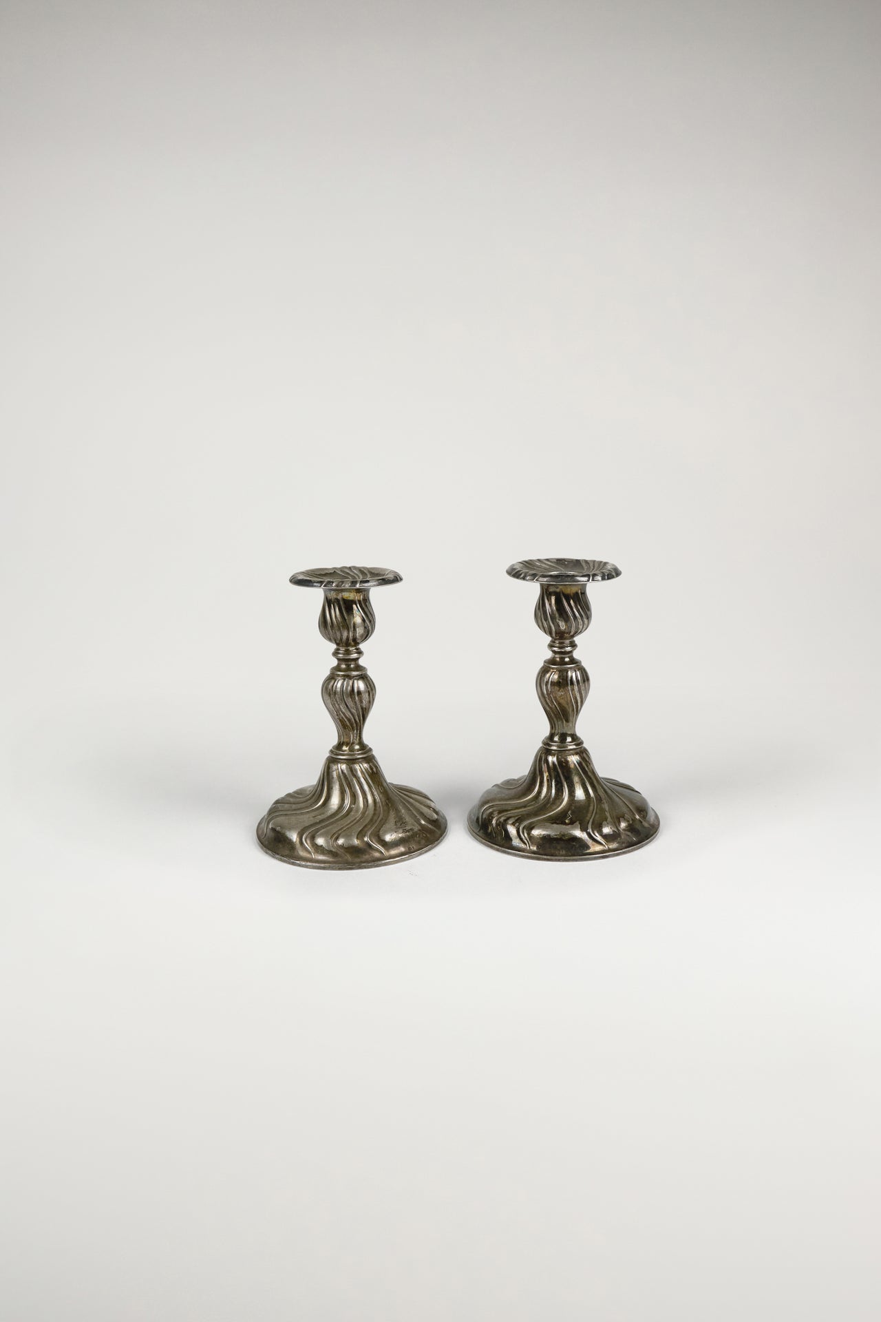 Pair of Rococo Candlestick Holders