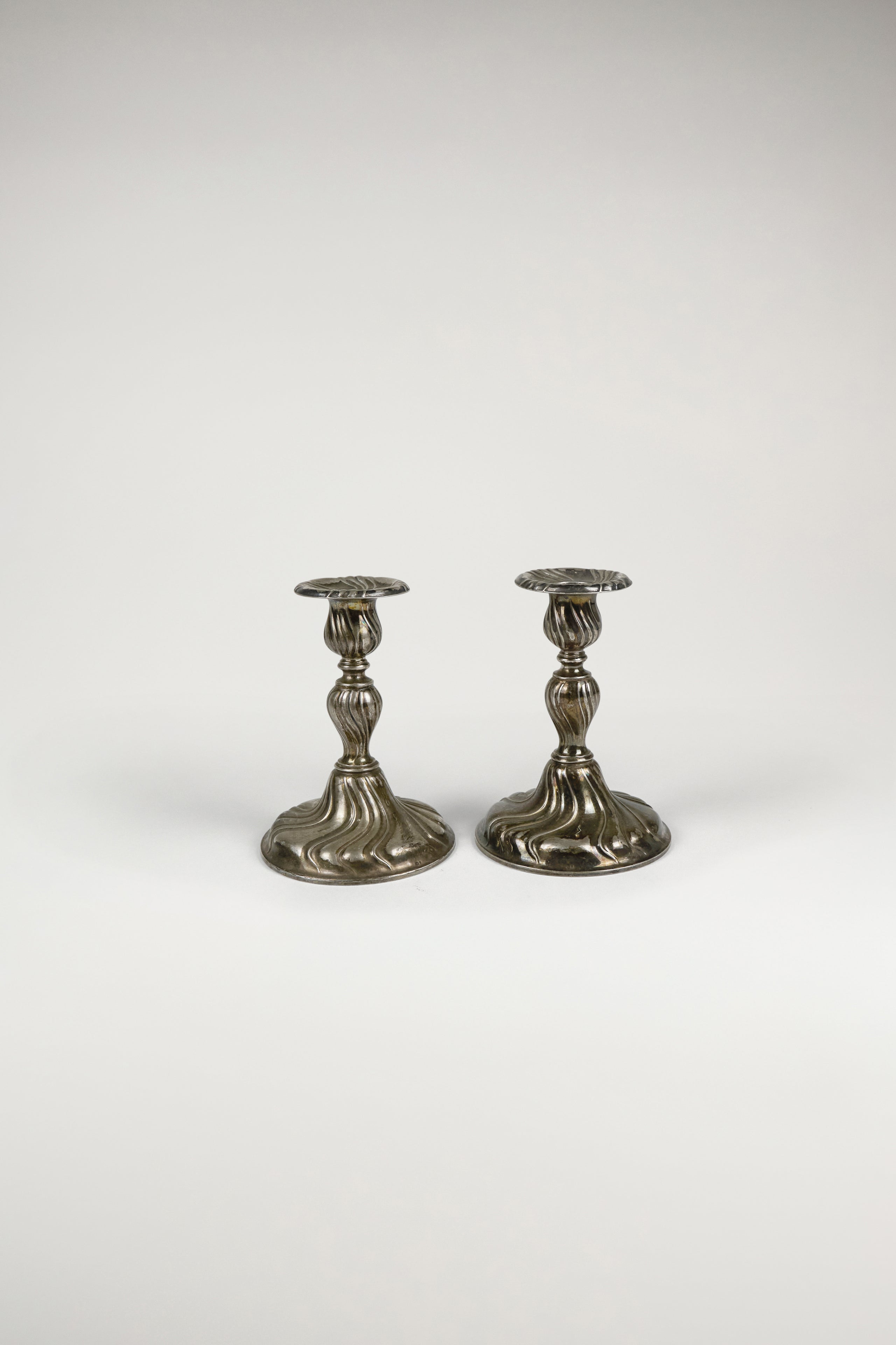 Pair of Rococo Candlestick Holders