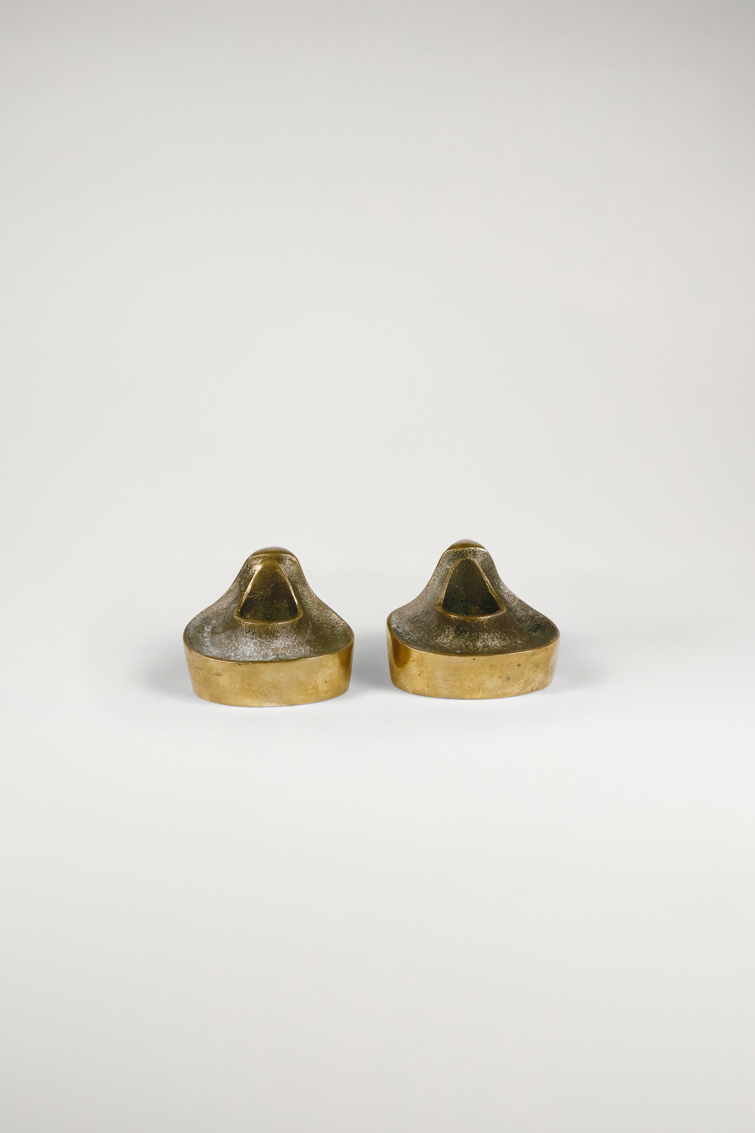 Pair of Bronze Candlestick Holders