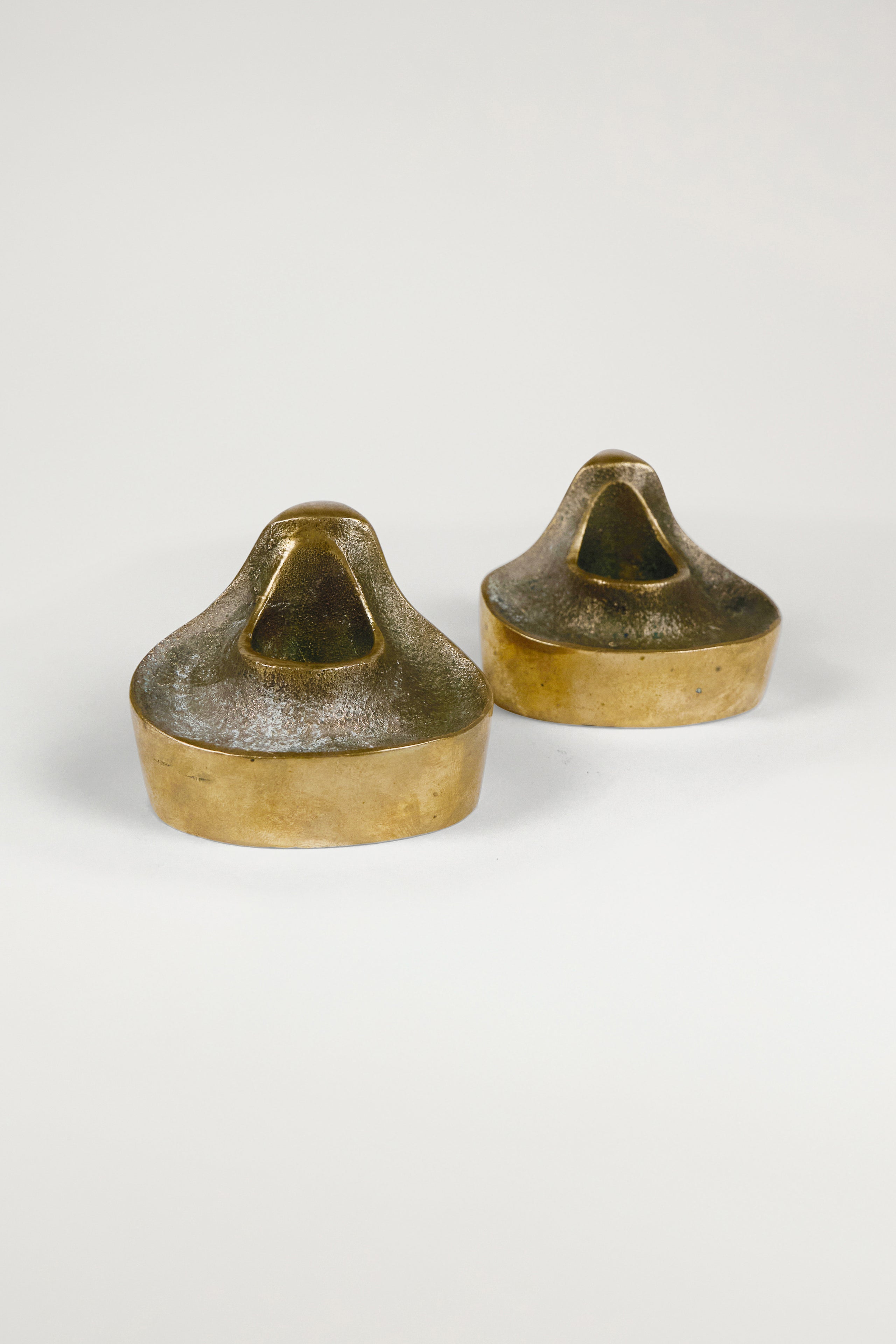 Pair of Bronze Candlestick Holders