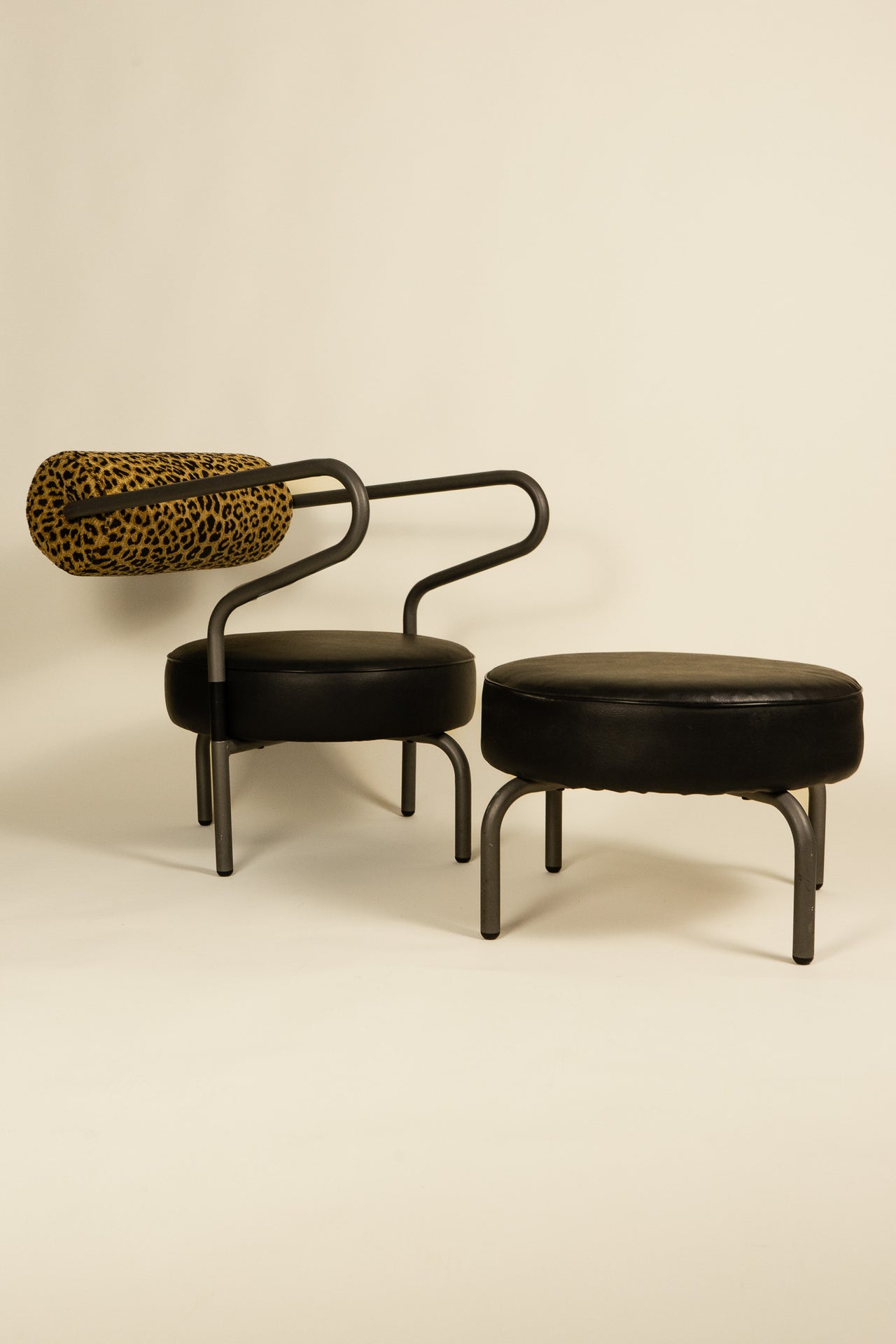 Danish Armchair with Footstool