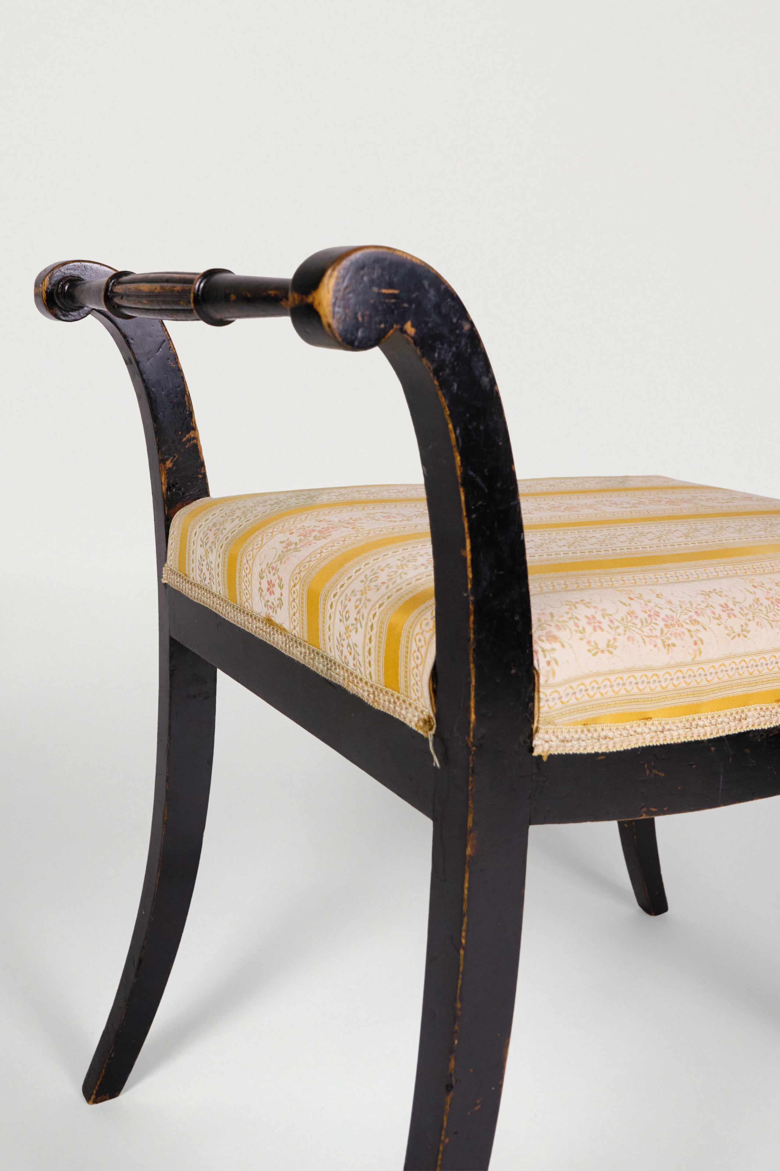 Pair of Black Empire Stools