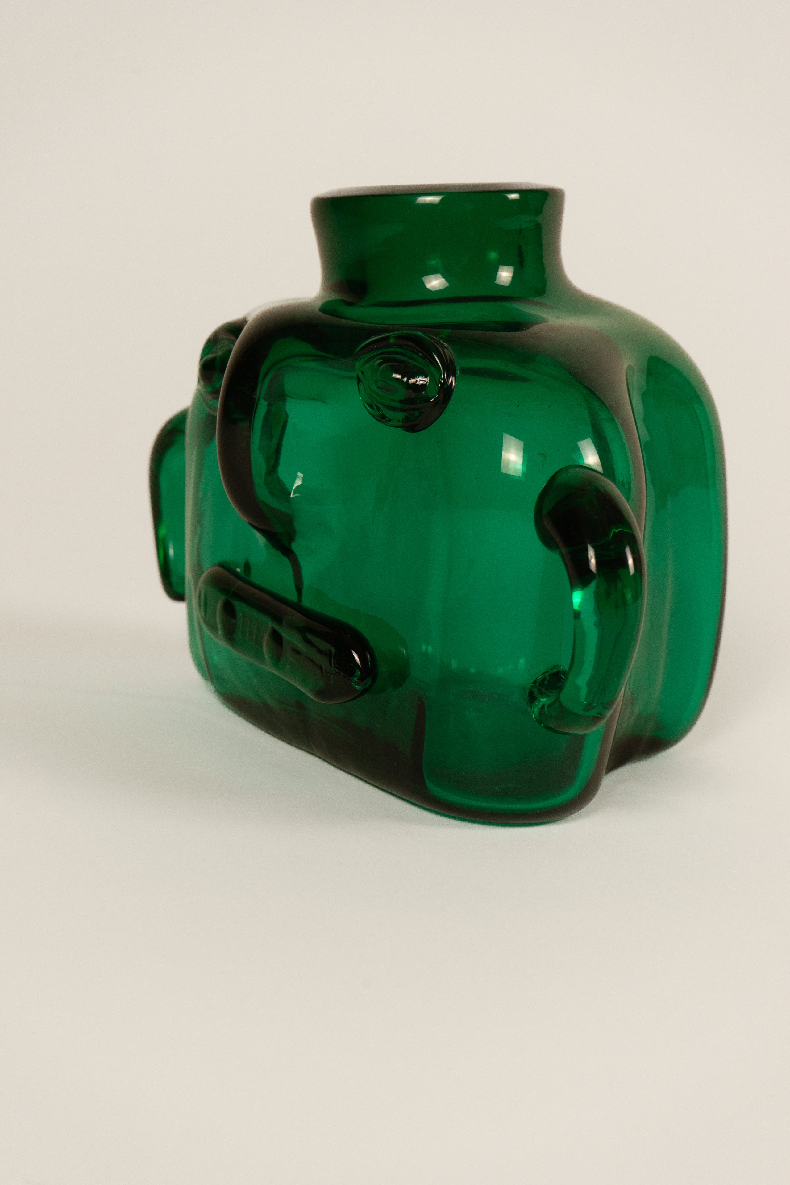 Erik Höglund Green Tinted Glass Vase