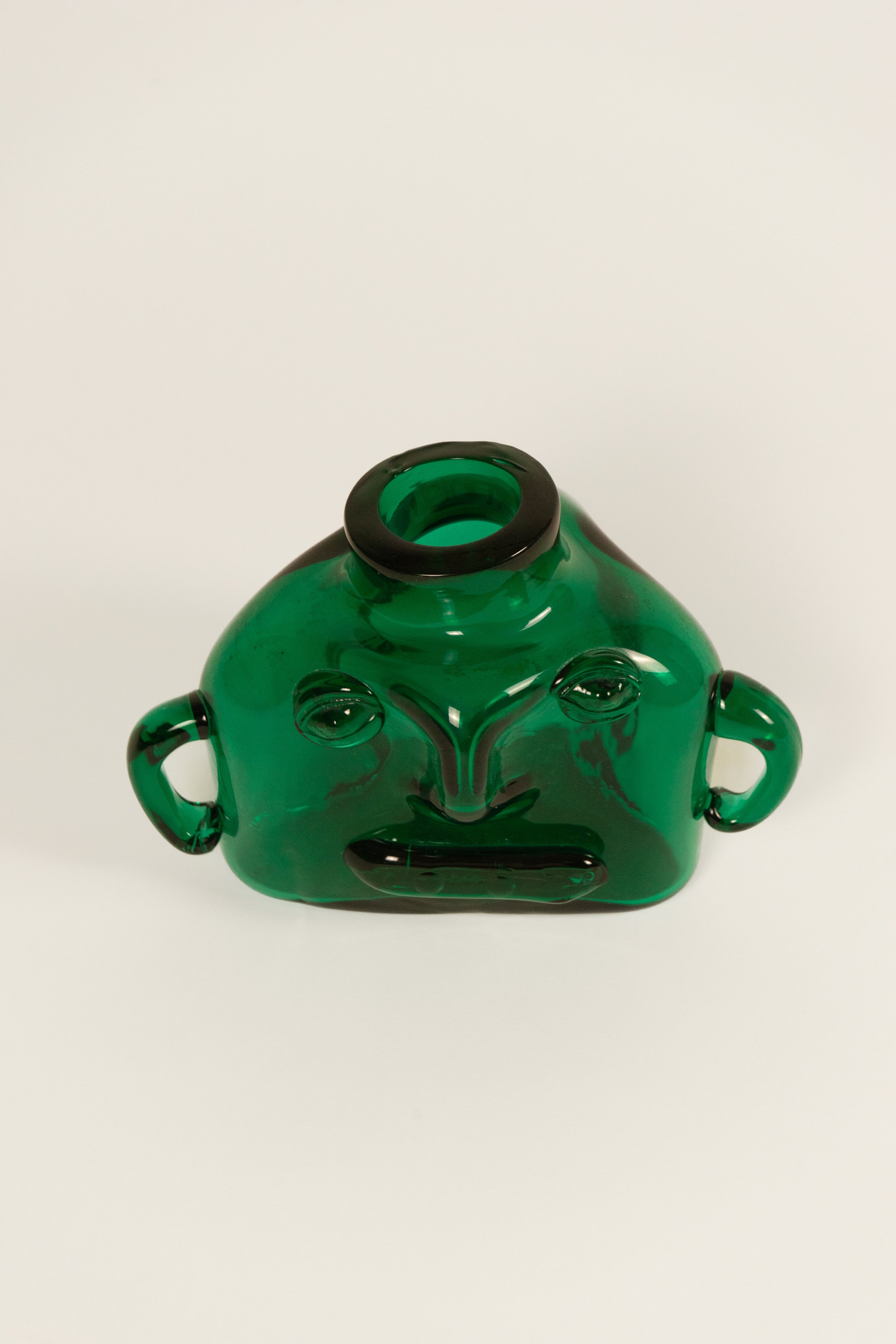 Erik Höglund Green Tinted Glass Vase