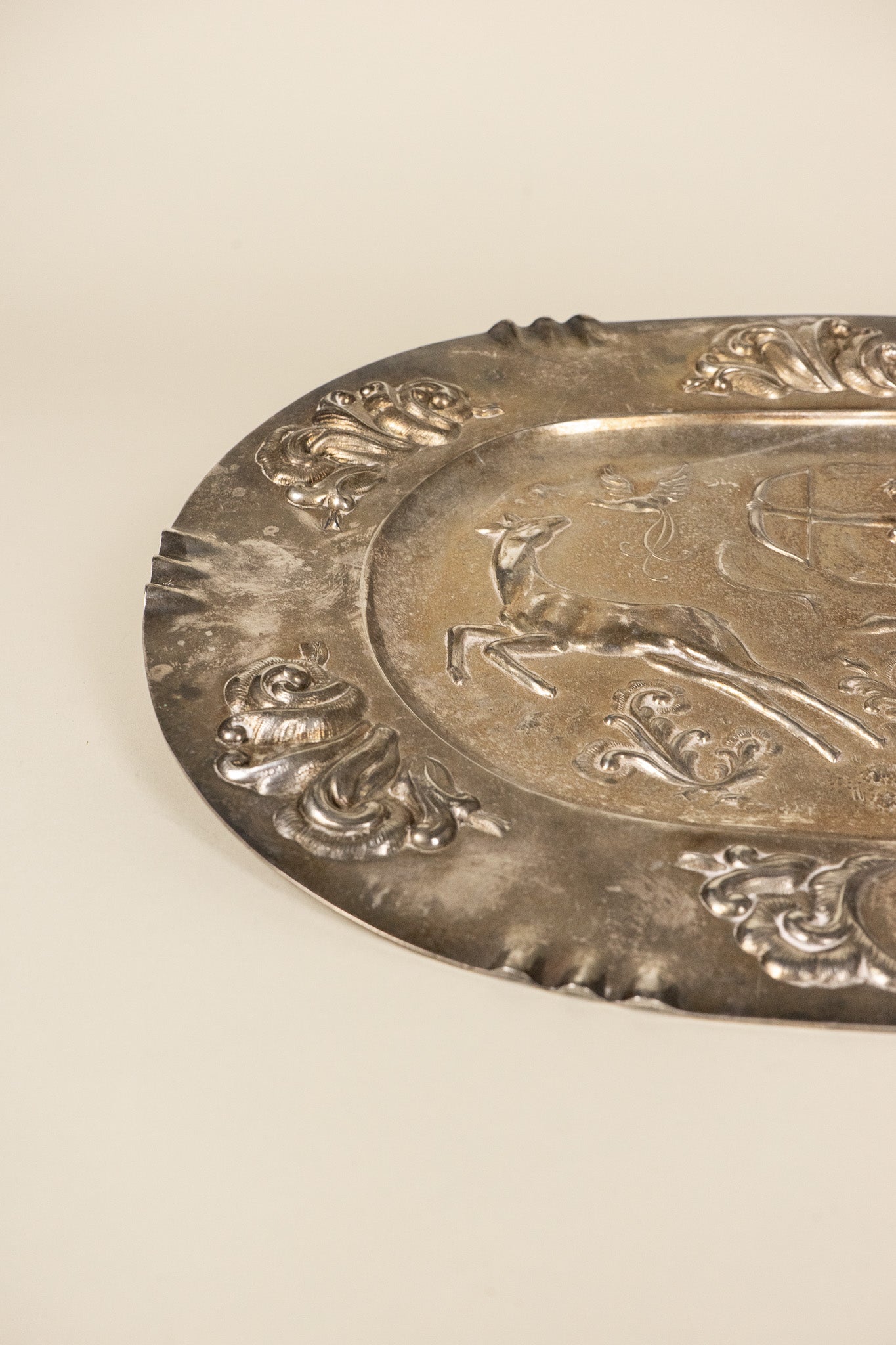 Silver Platter Forest Relief Platter