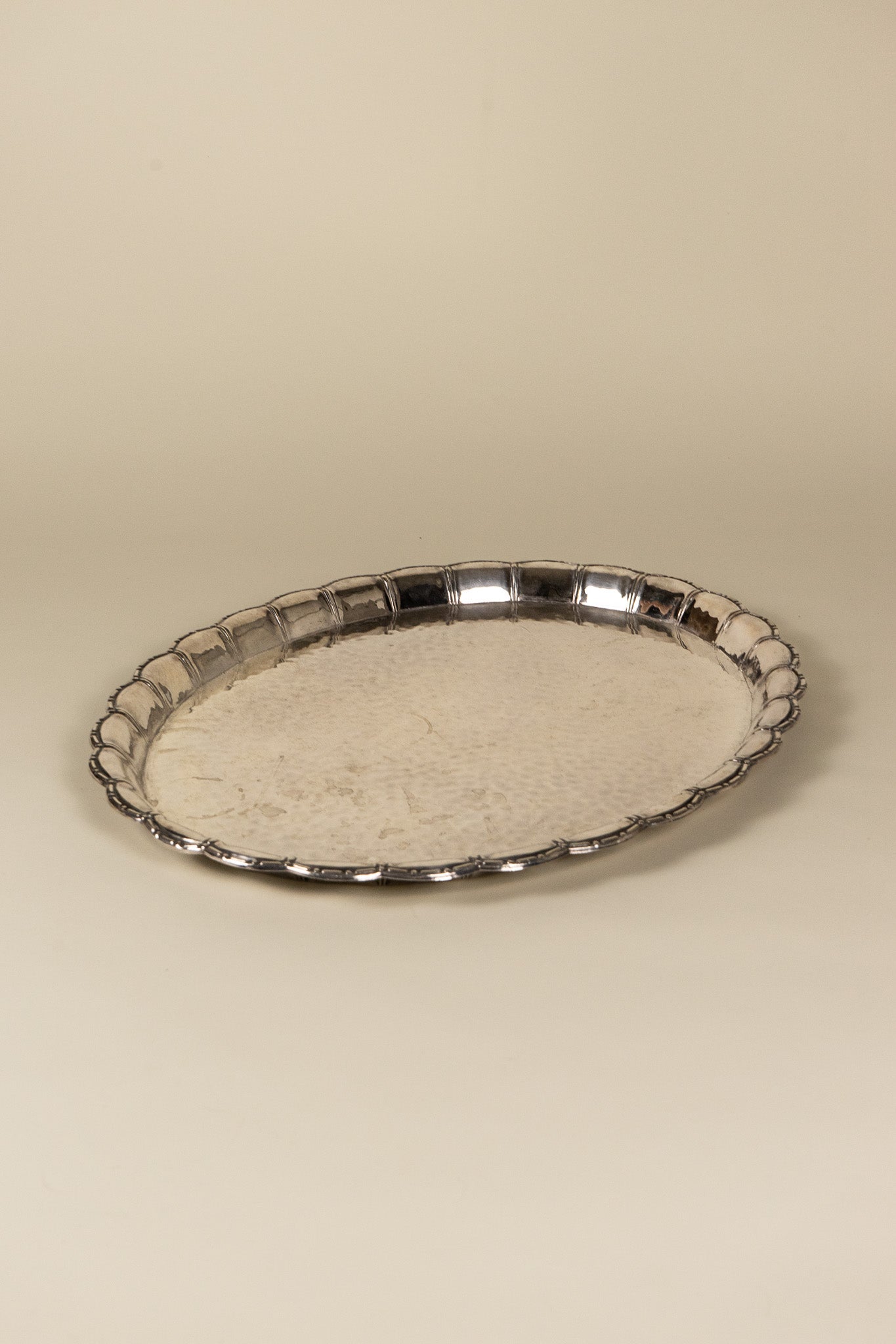 Hammered Silver Serving Platter