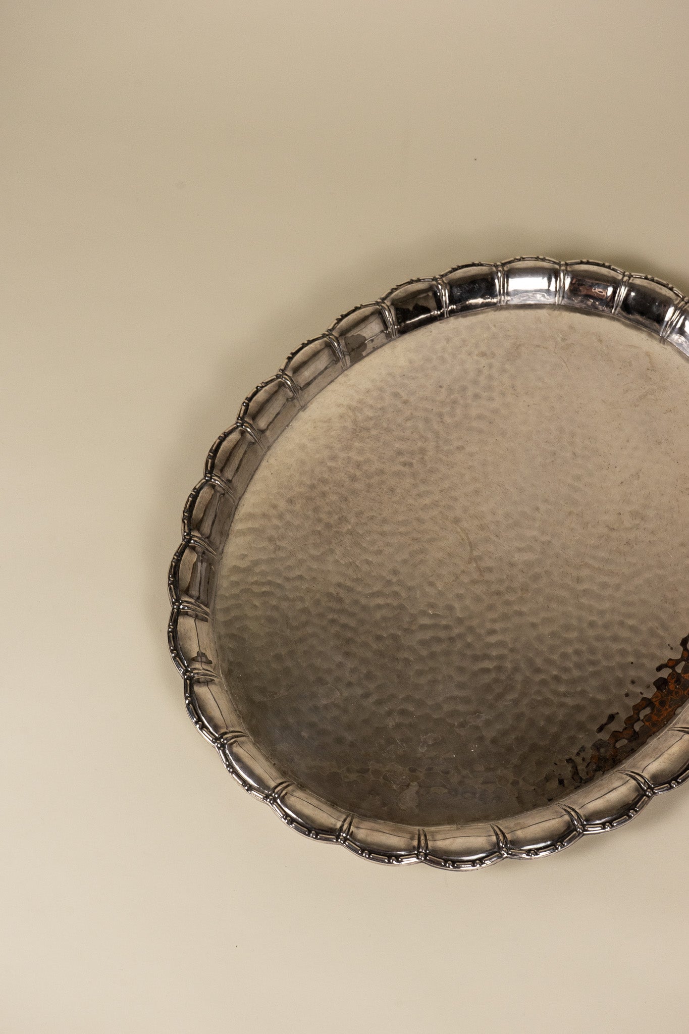 Hammered Silver Serving Platter