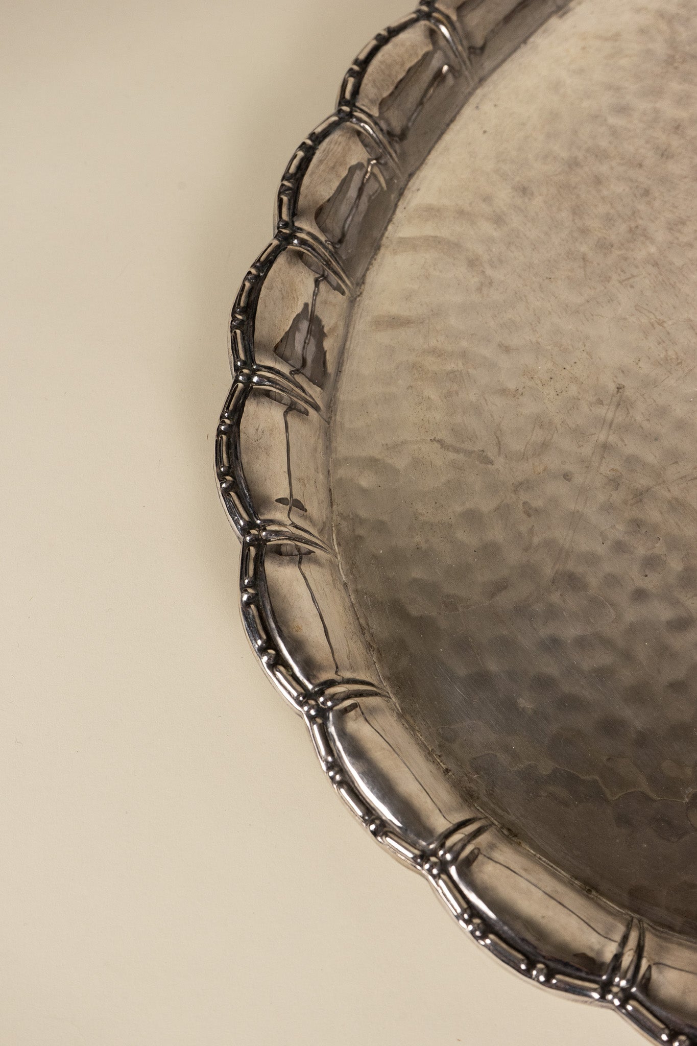Hammered Silver Serving Platter