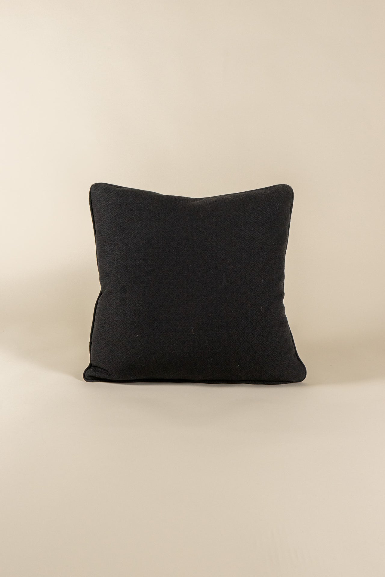 TTMM Large Throw Pillow in Black Jacquard