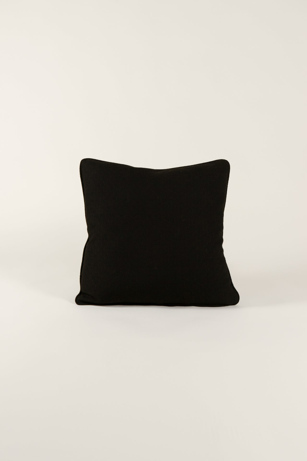 TTMM Large Throw Pillow in Black Jacquard