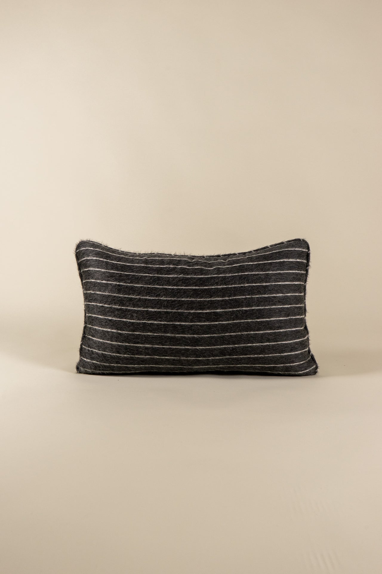 TTMM Lumbar Pillow in Grey Pinstripe