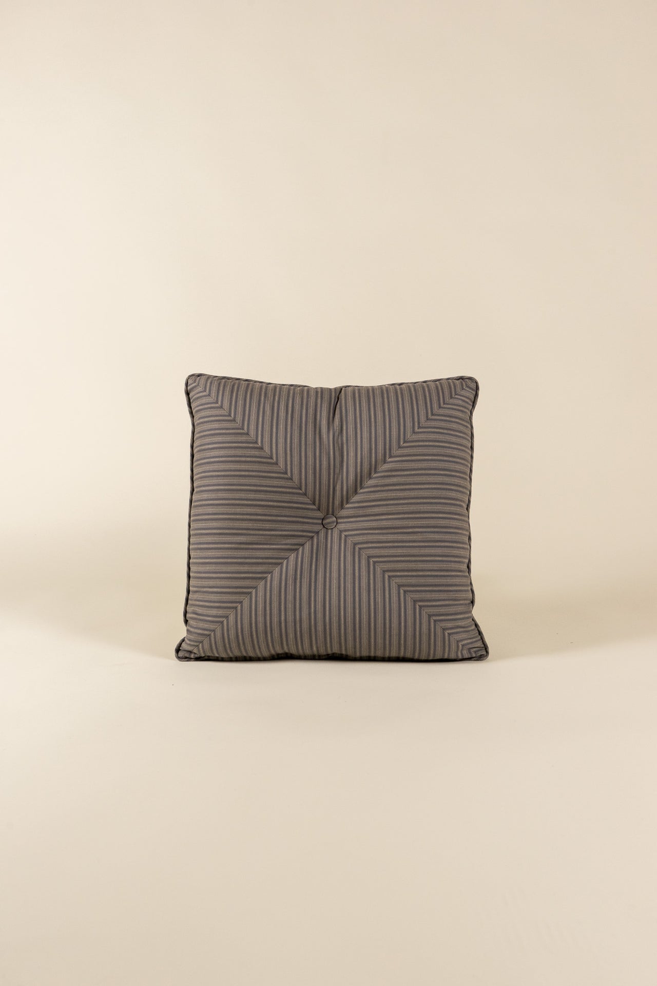 TTMM Diamond Pillow in Grey Stripe