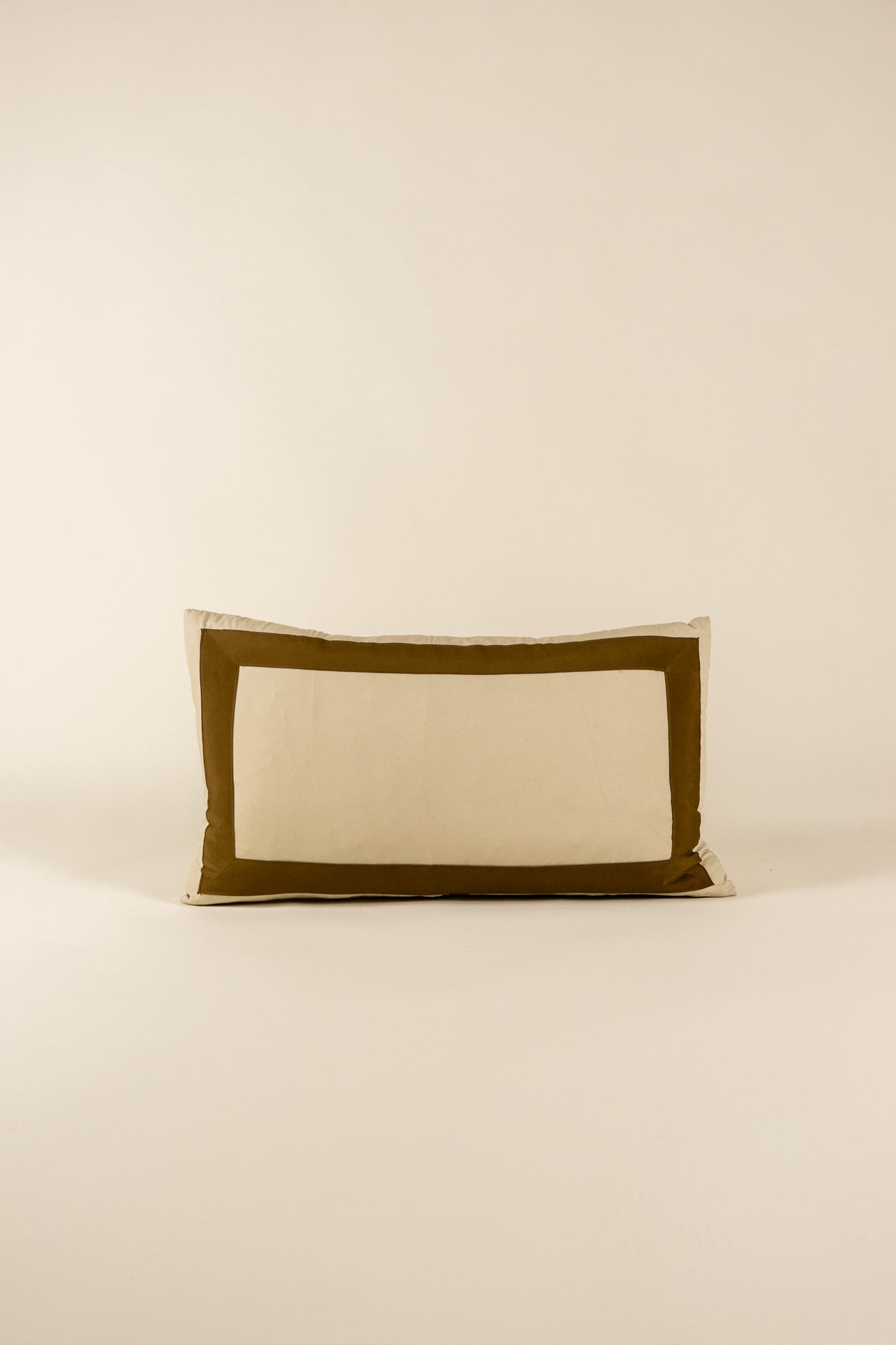 TTMM Lumbar Pillow in Tan and Brown