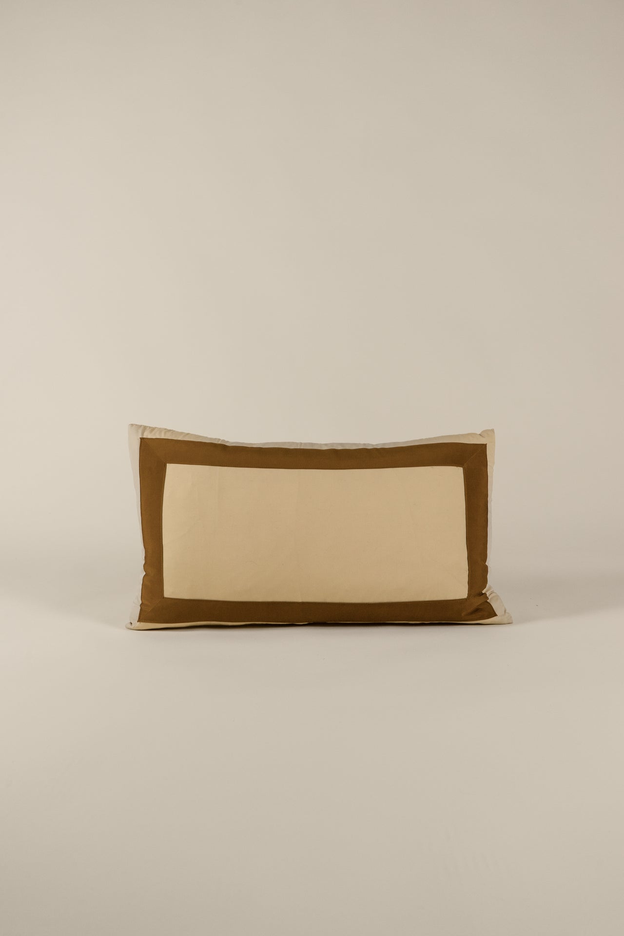 TTMM Lumbar Pillow in Tan and Brown