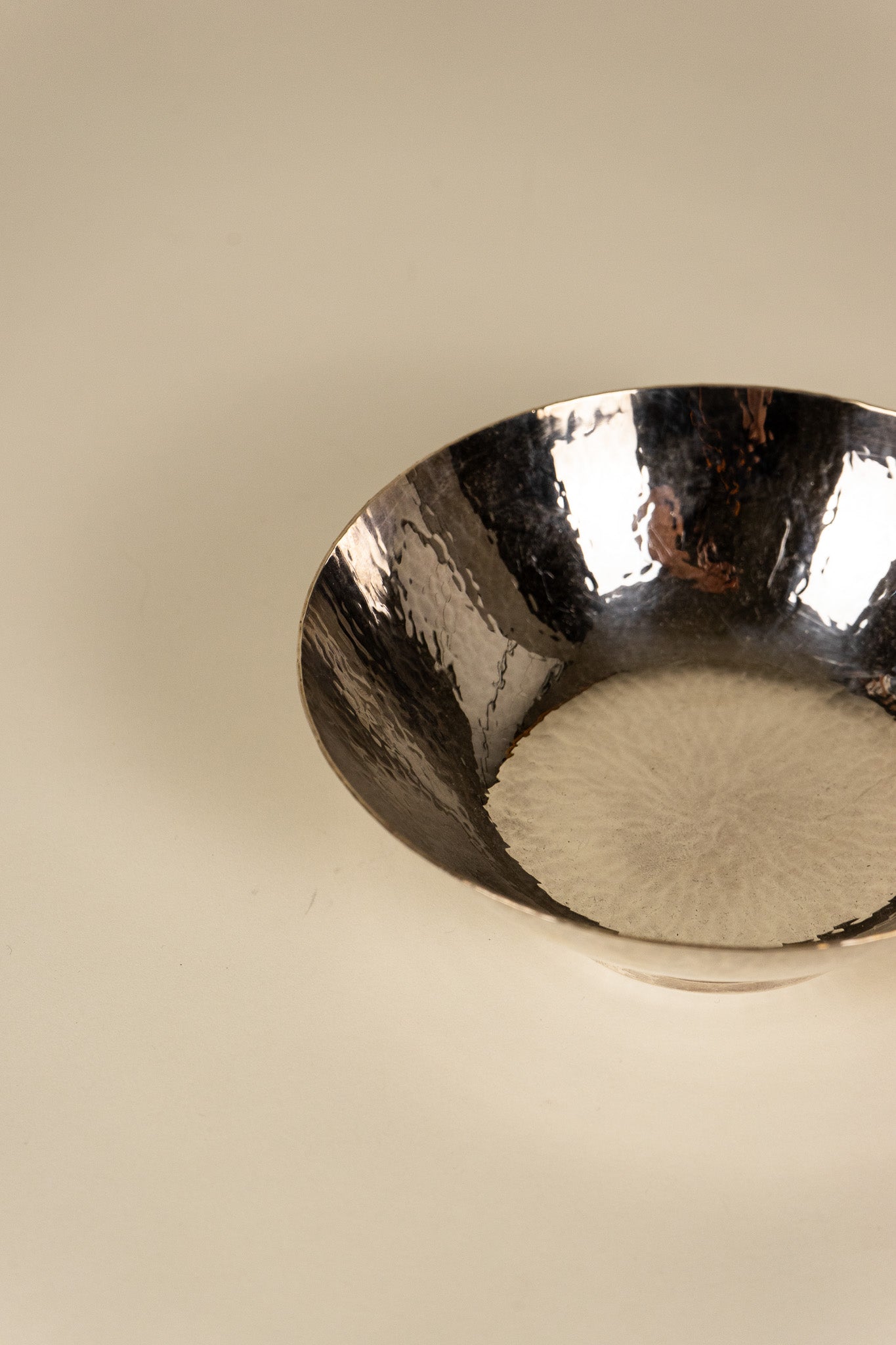 Hammered Silver Bowl