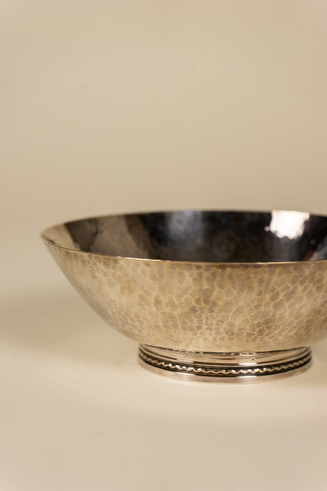 Hammered Silver Bowl
