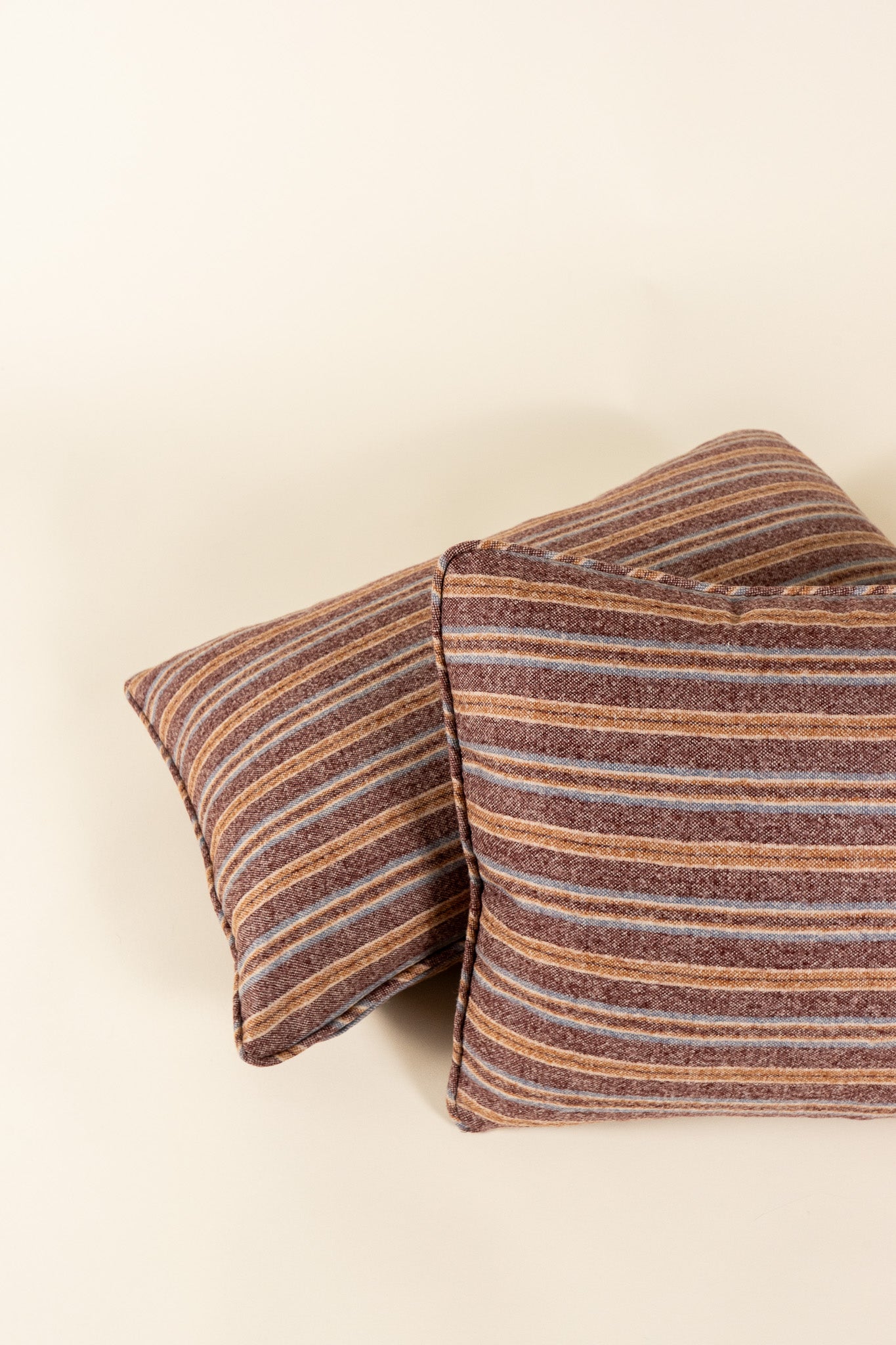 TTMM Lumbar Pillow in Rose Stripe