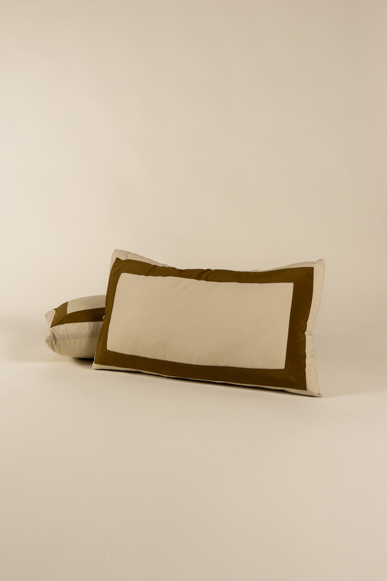 TTMM Lumbar Pillow in Tan and Brown