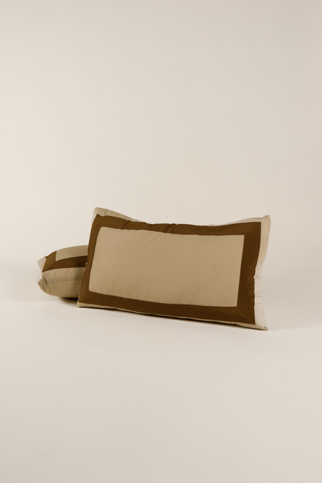 TTMM Lumbar Pillow in Tan and Brown