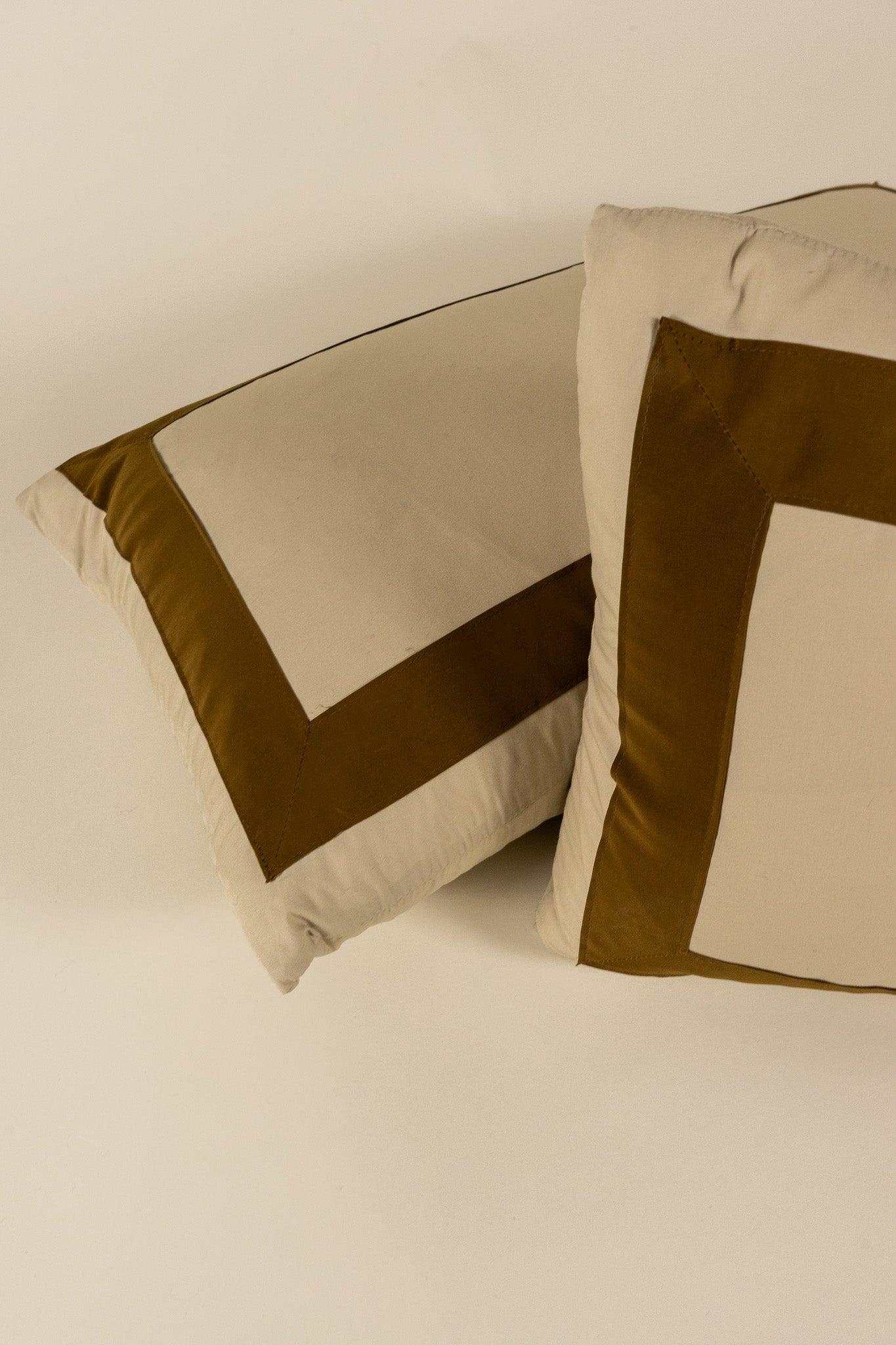 TTMM Lumbar Pillow in Tan and Brown