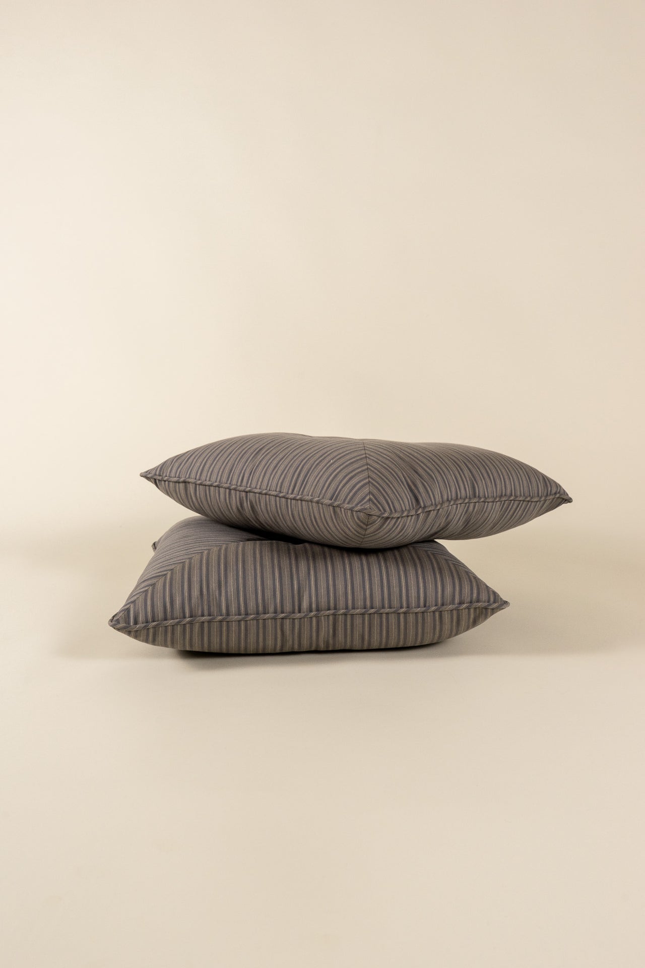 TTMM Diamond Pillow in Grey Stripe