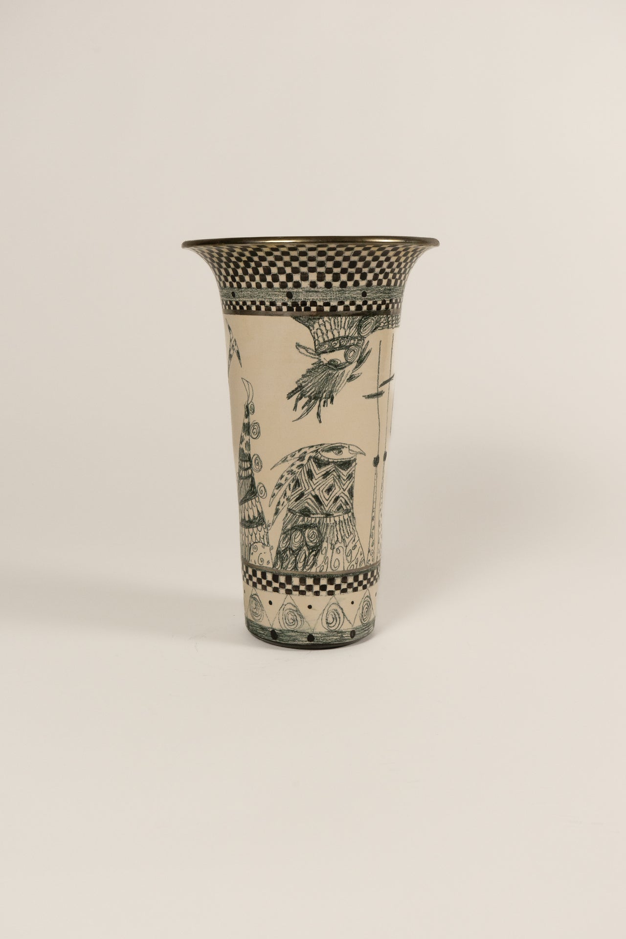 Mathias Kauage Ceramic Vase