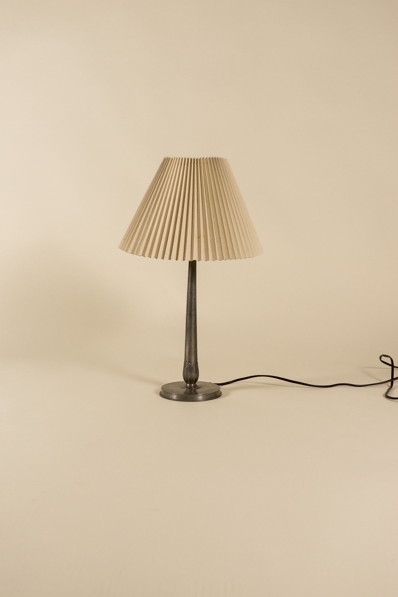 C.G. Hallberg Pewter Table Lamp