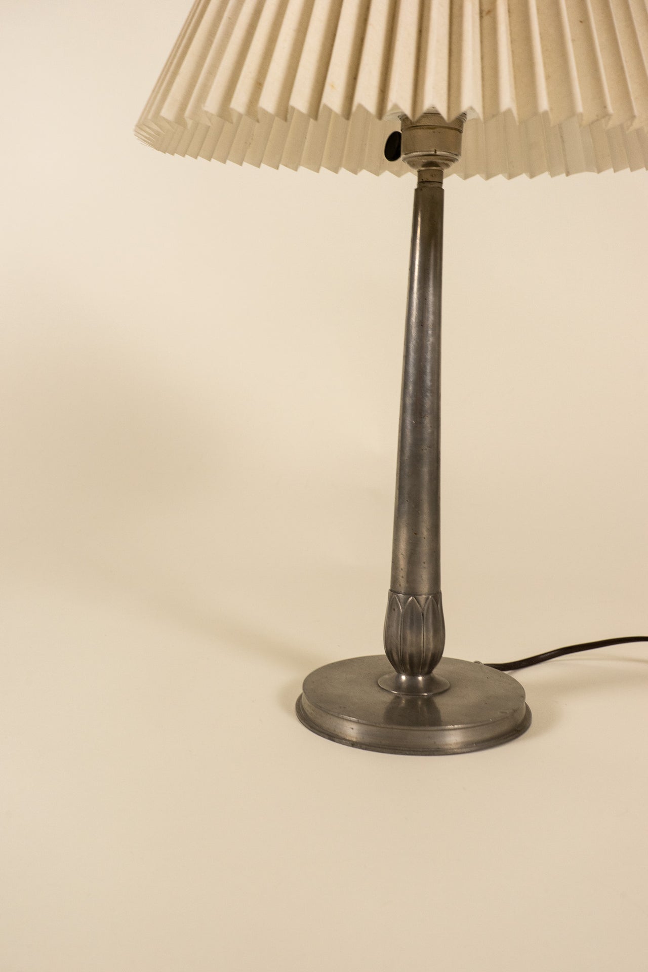 C.G. Hallberg Pewter Table Lamp