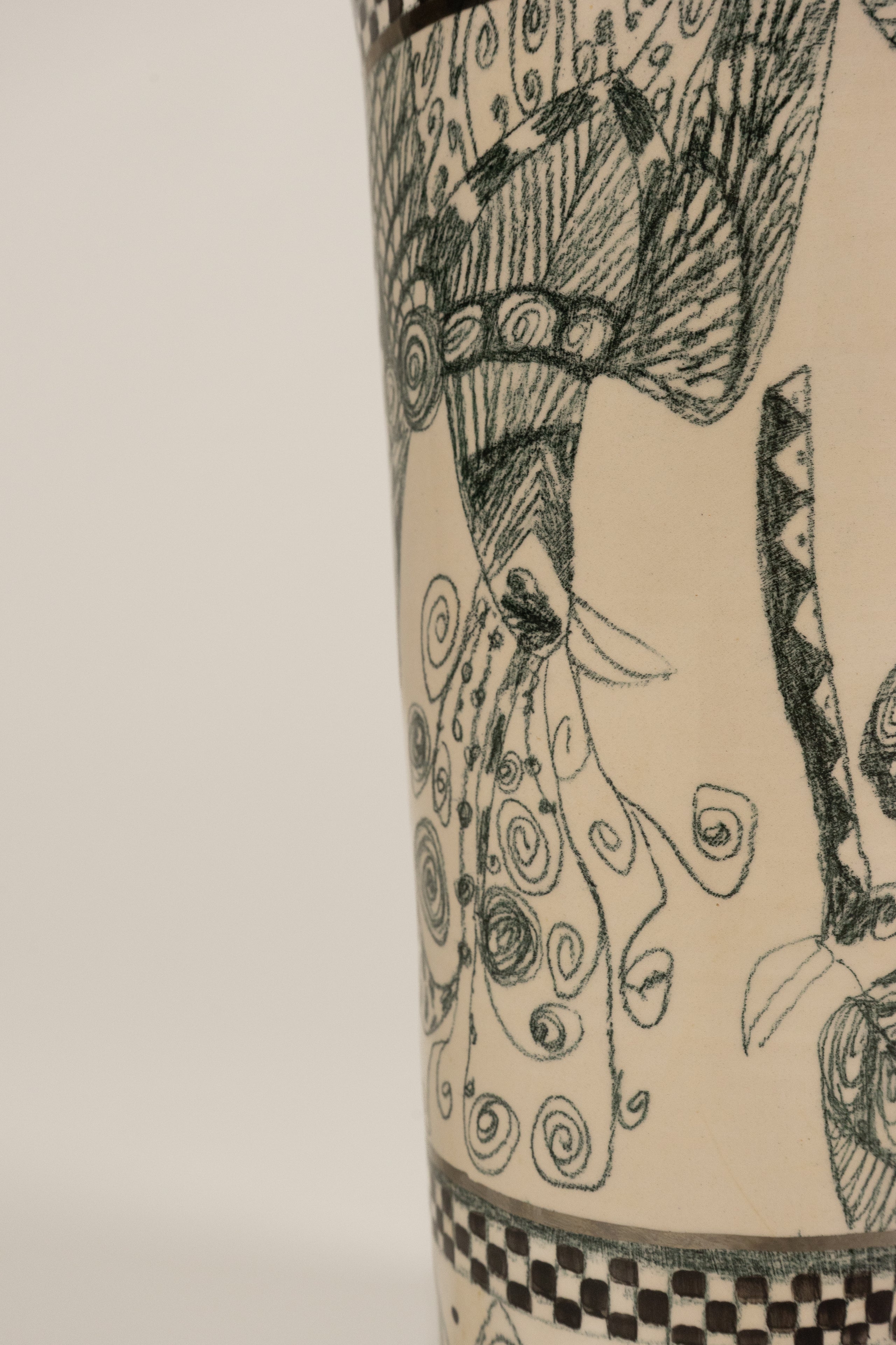 Mathias Kauage Ceramic Vase