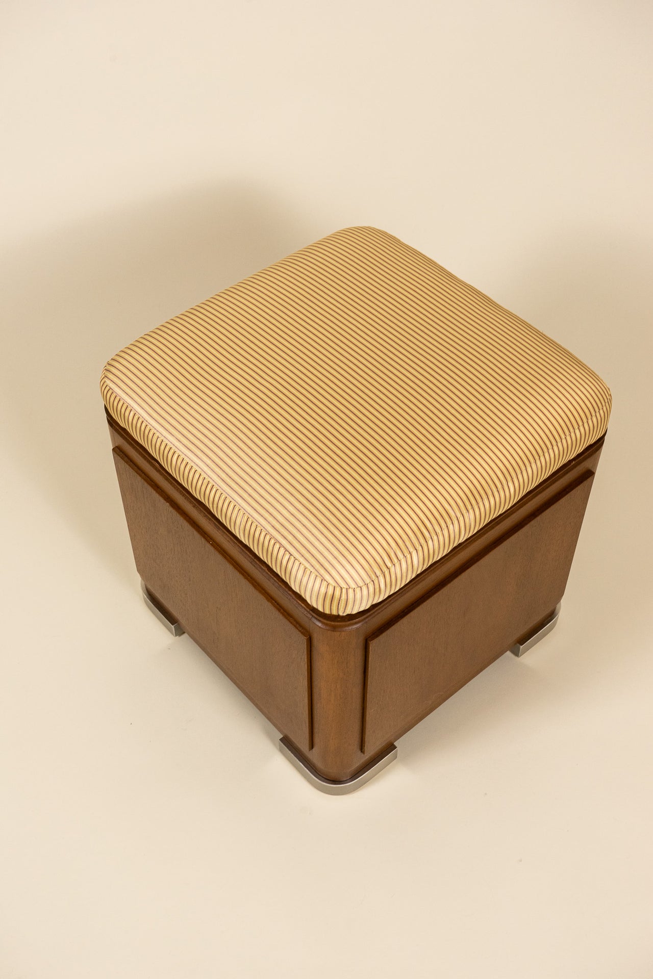 TTMM Silver Footed Ottoman