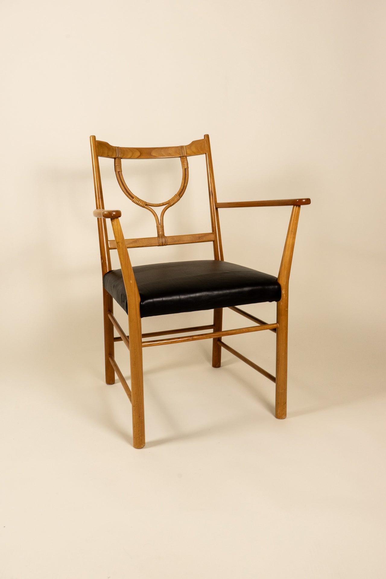 Josef Frank Leather Upholstered Armchair