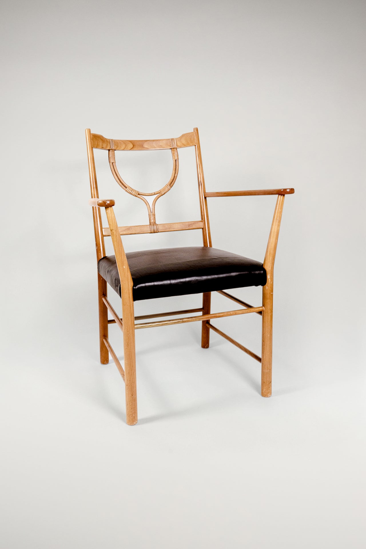 Josef Frank Leather Upholstered Armchair