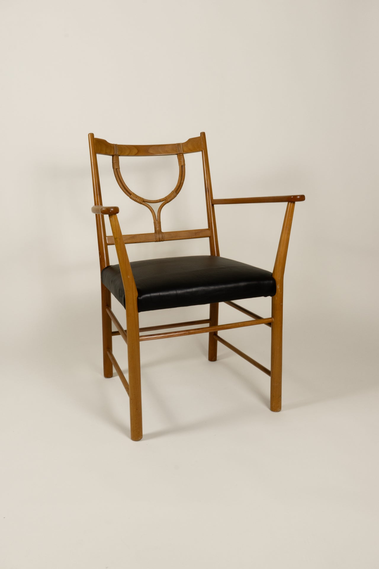 Josef Frank Leather Upholstered Armchair