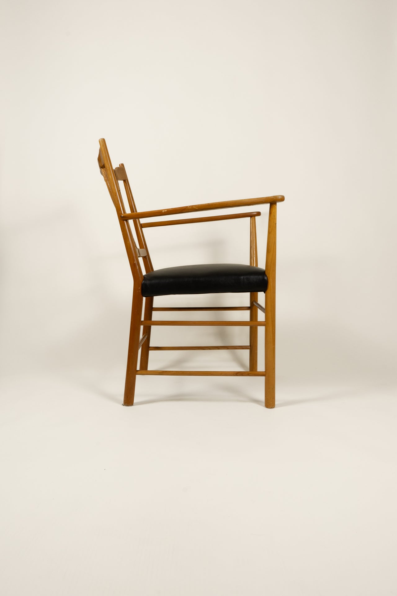 Josef Frank Leather Upholstered Armchair