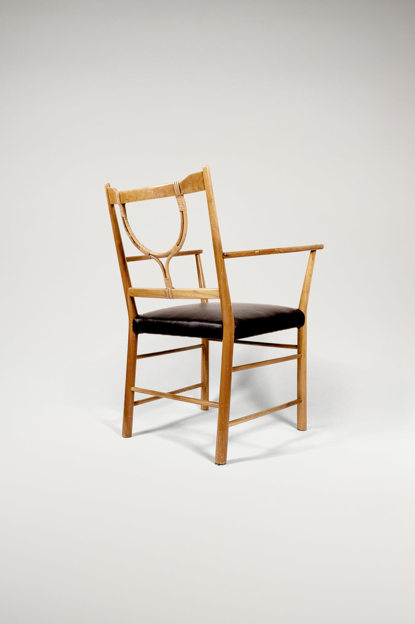 Josef Frank Leather Upholstered Armchair