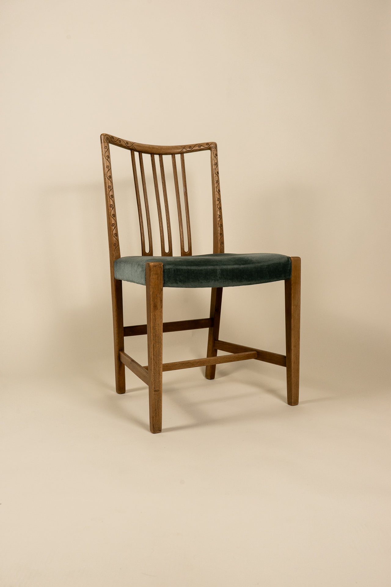 Hans Wegner Dining Chair in Blue