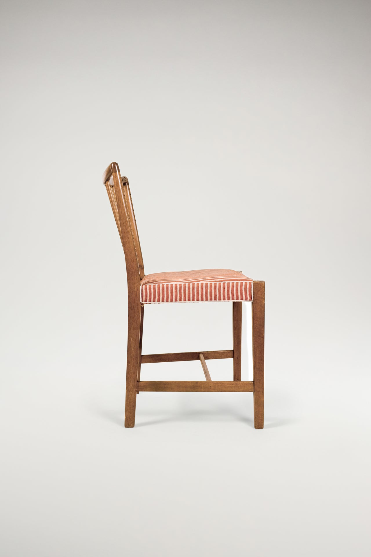 Hans Wegner Dining Chair in Red Stripe