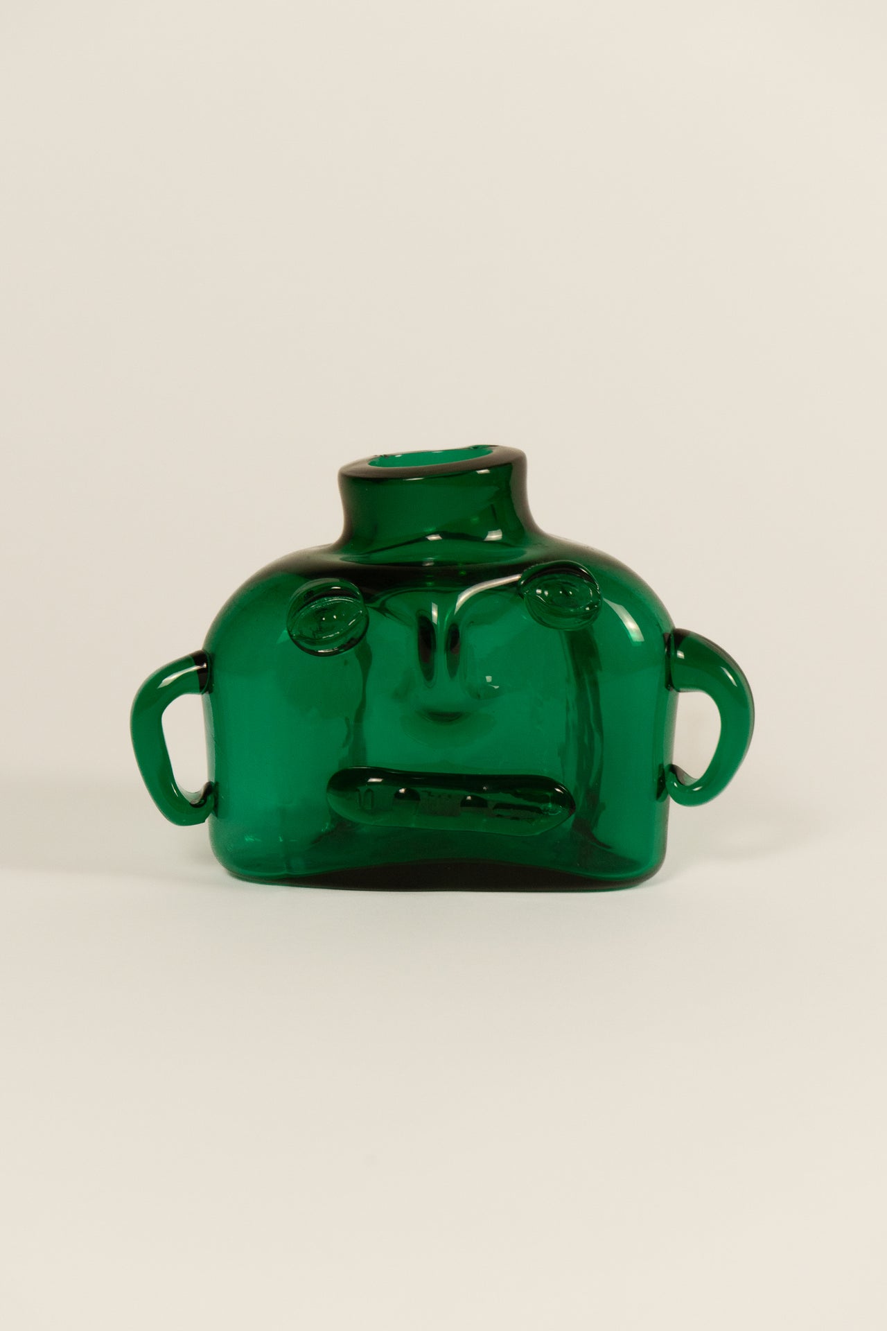 Erik Höglund Green Tinted Glass Vase