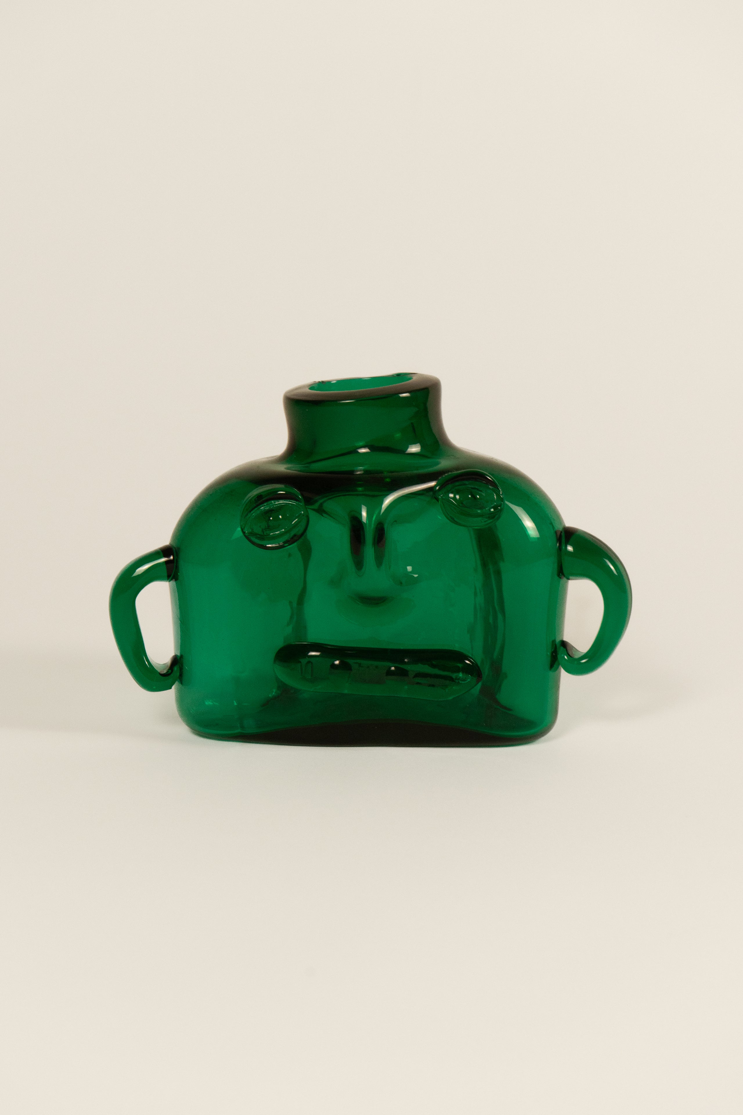 Erik Höglund Green Tinted Glass Vase