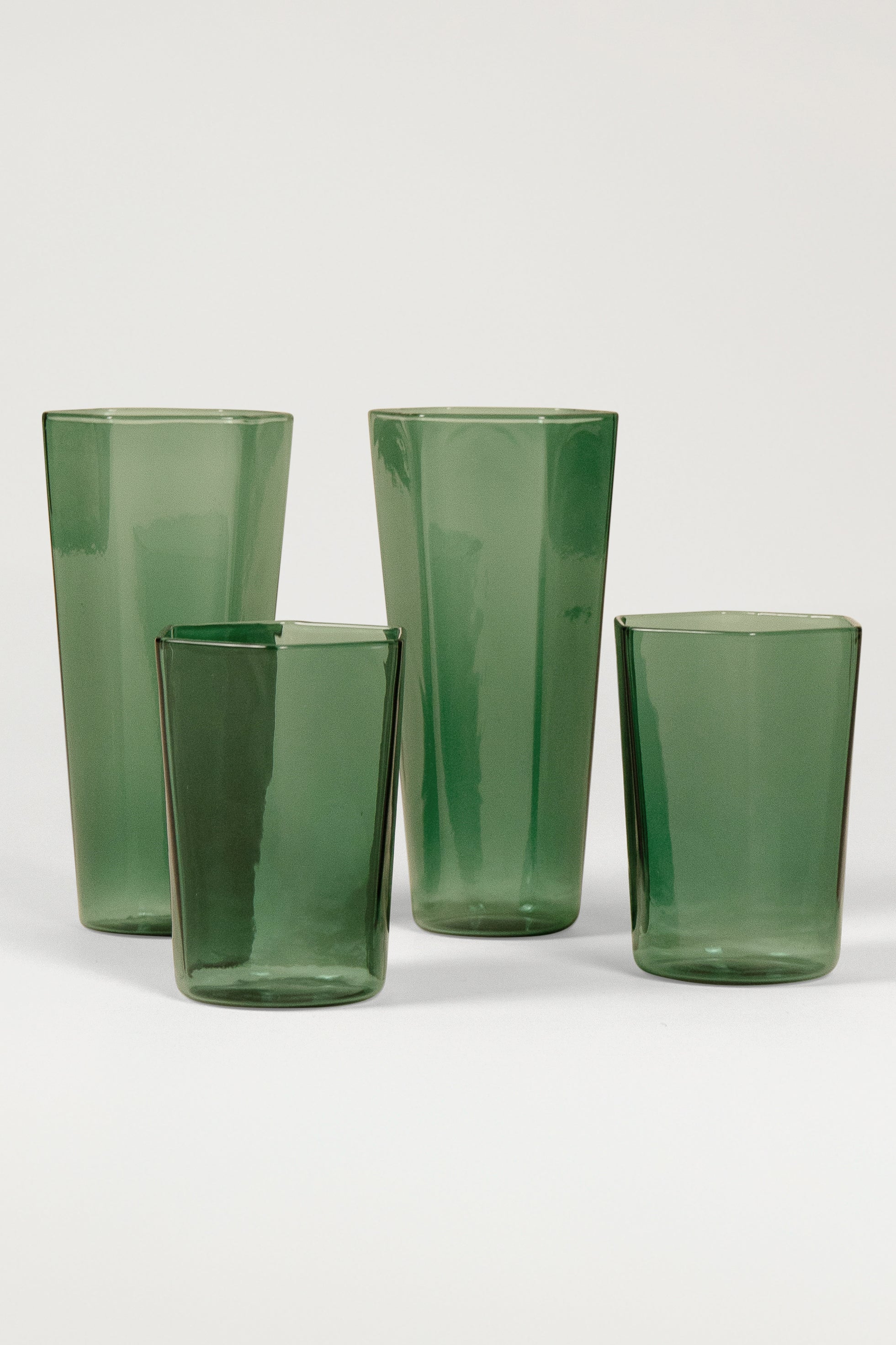 Teal Hexagonal Drinking Glass